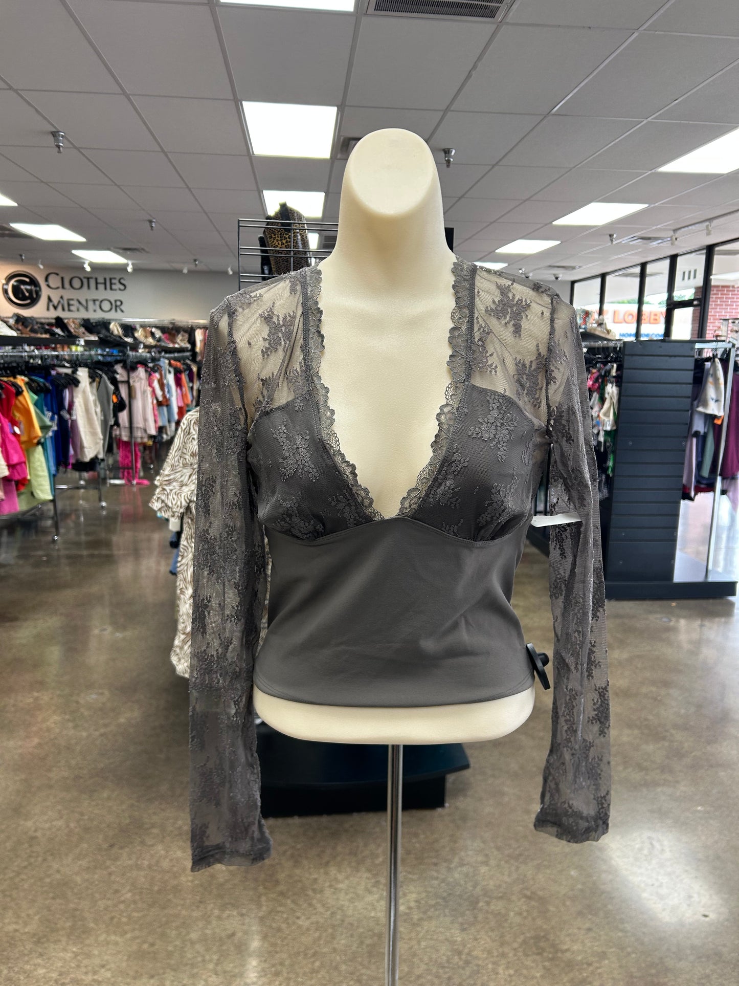 Top Ls By Free People In Grey, Size:M