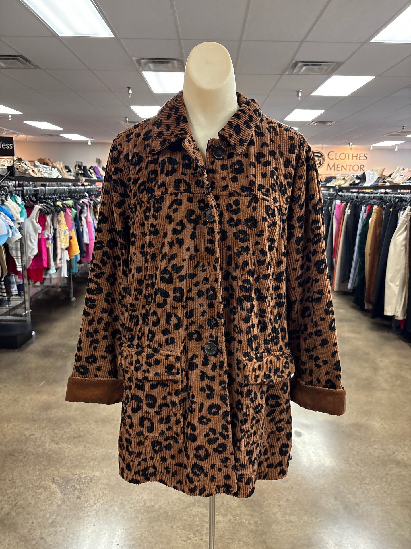 Jacket Shirt By J. Jill In Animal Print, Size:LP