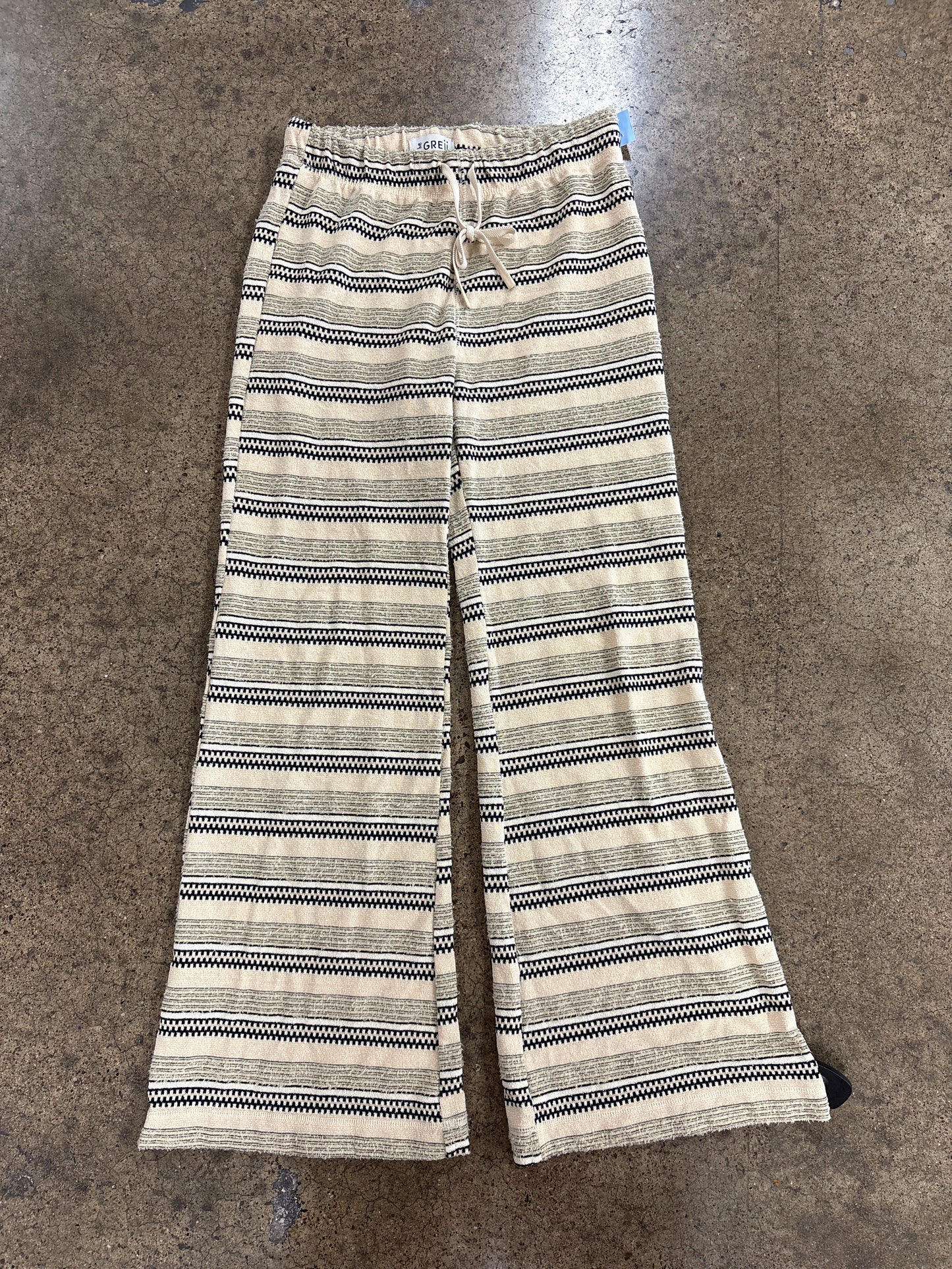 Pants Wide Leg By Clothes Mentor In Black & Cream, Size:M