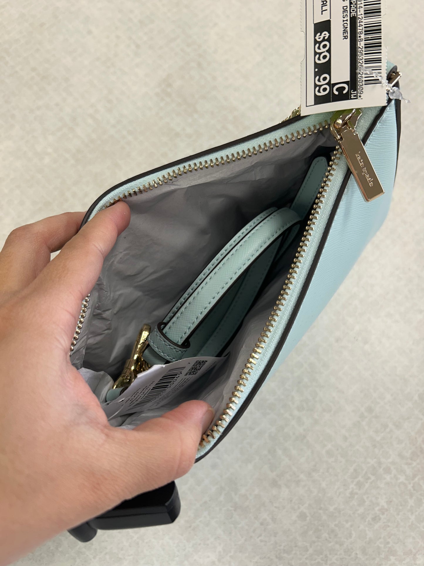 Handbag Designer By Kate Spade In Blue, Size:Small