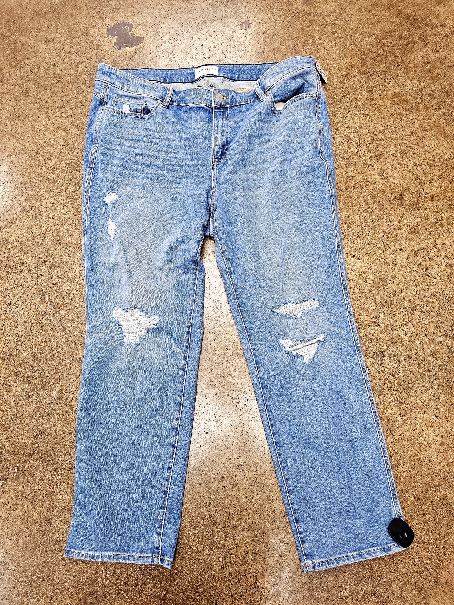 Jeans Straight By Lane Bryant In Blue Denim, Size:22