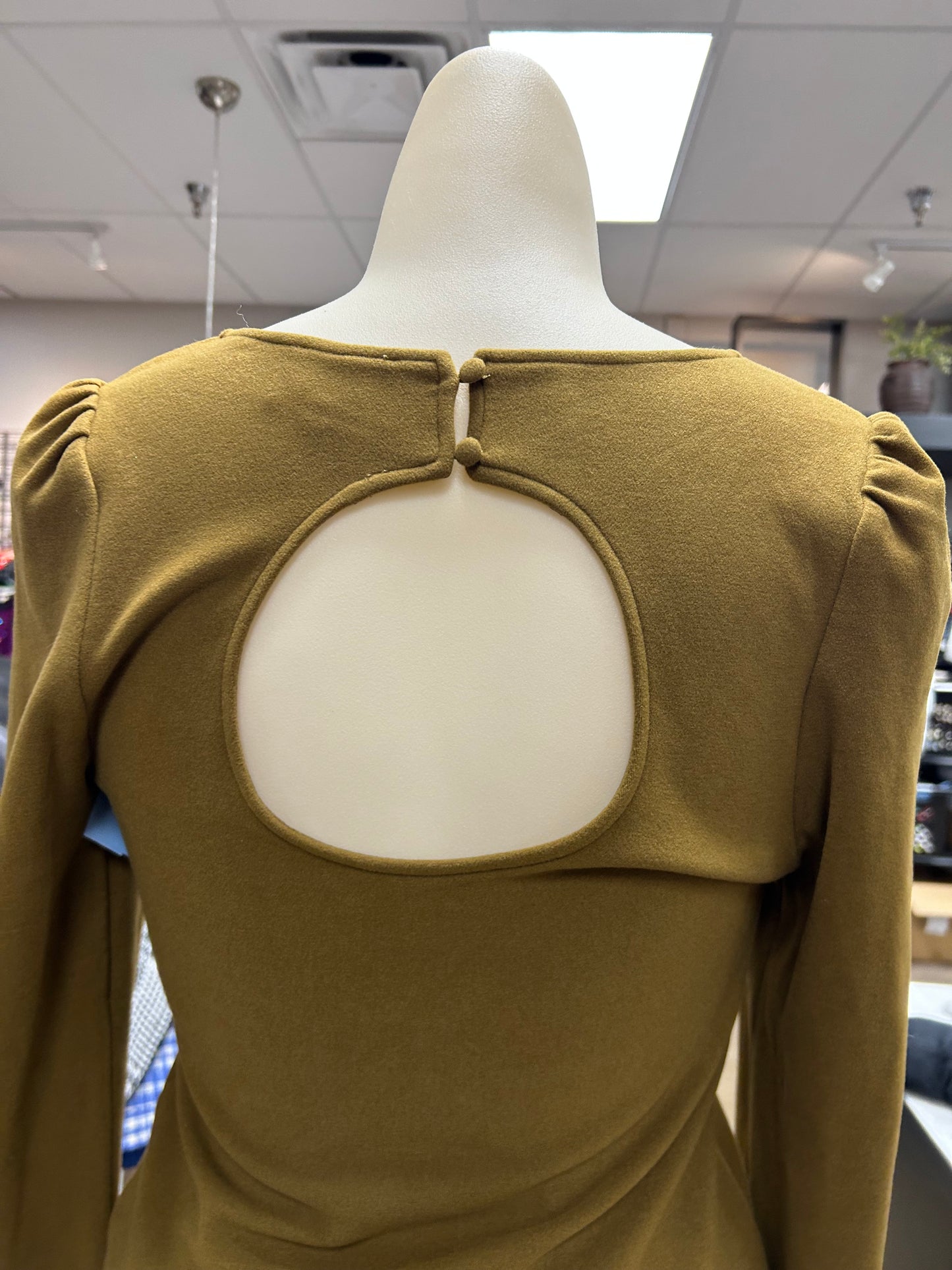 Top Ls By Frnch In Green, Size:S