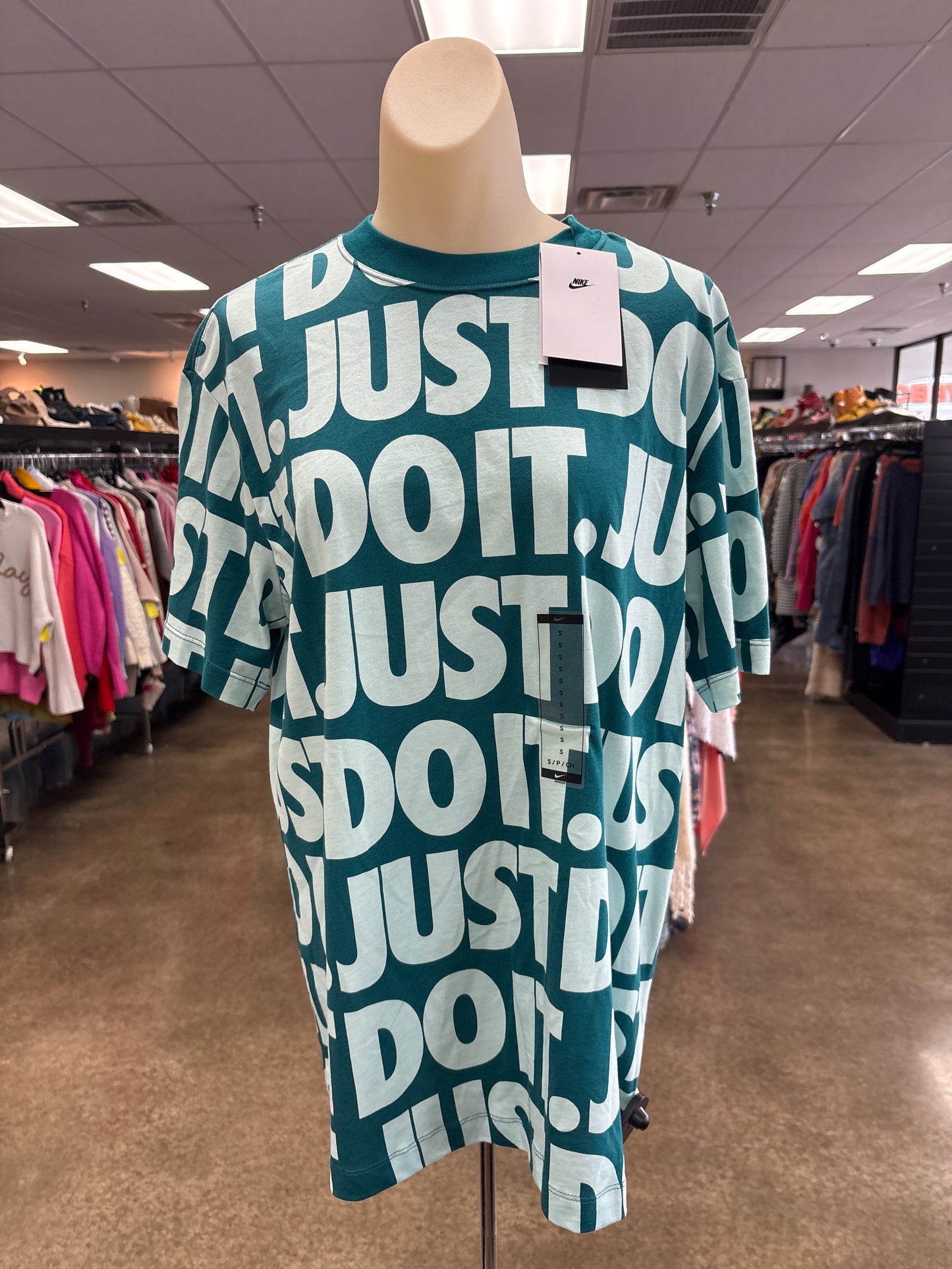 Athletic Top Ss By Nike Apparel In Blue, Size:S