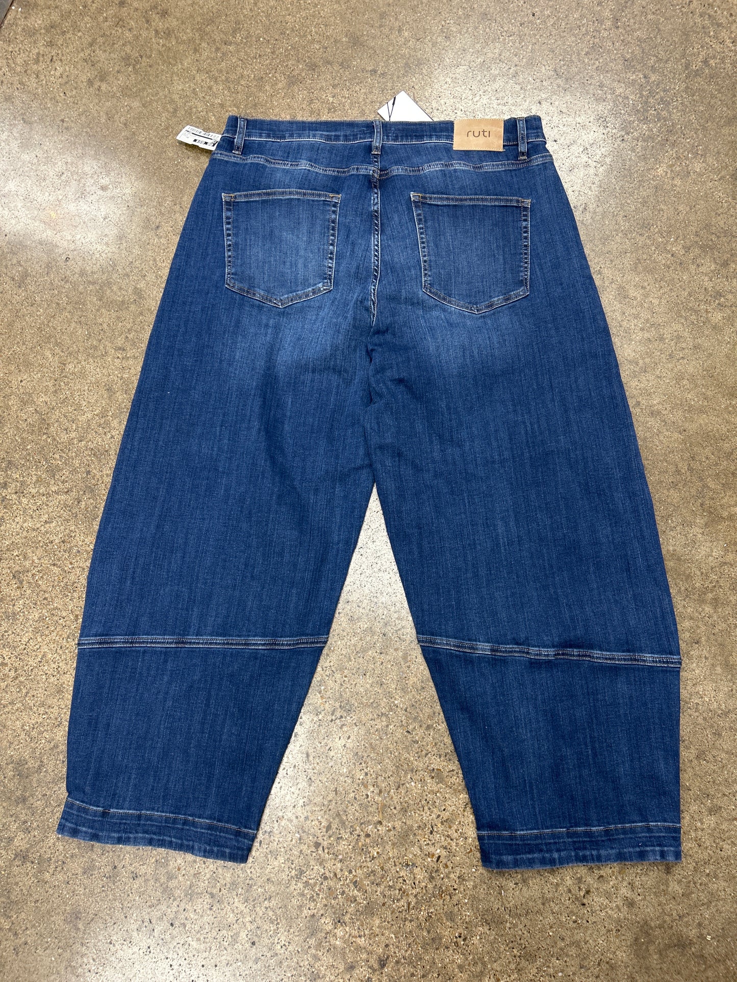 Jeans Wide Leg/Barrel By Cma In Blue Denim, Size:16