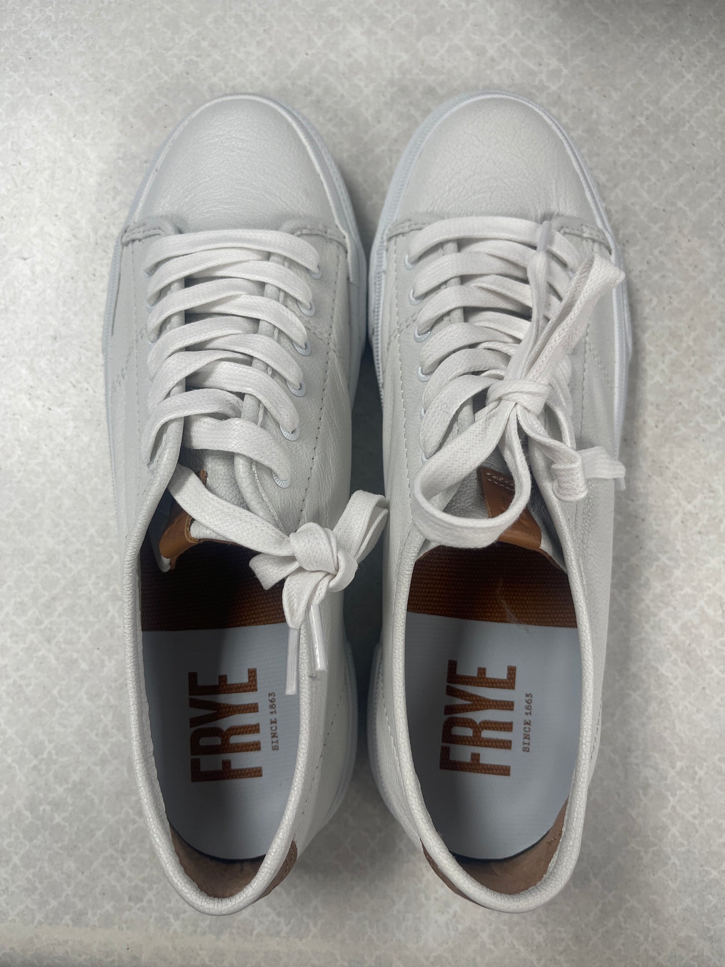 Shoes Designer By Frye In White, Size:7.5