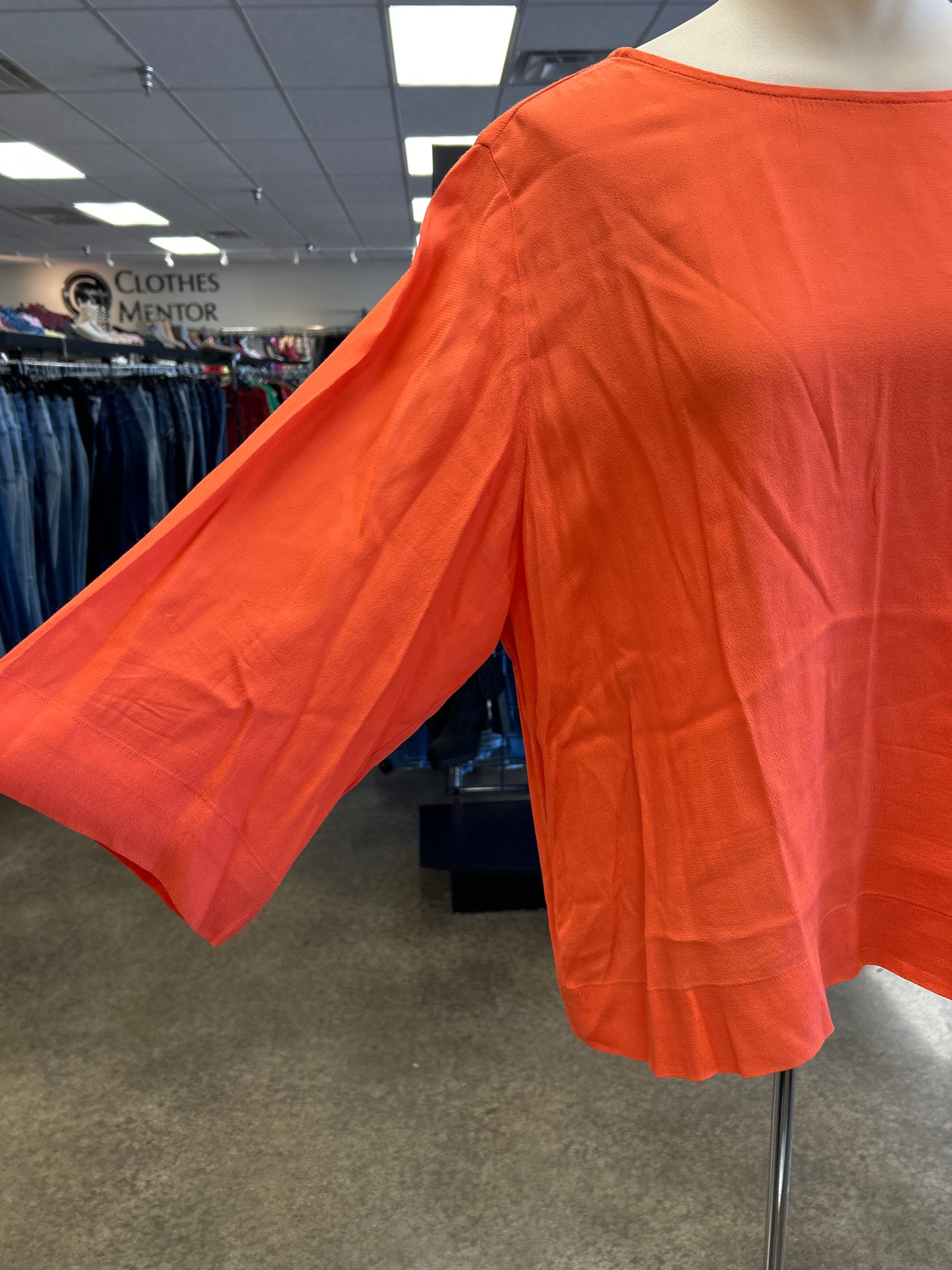 Top Long Sleeve By Clothes Mentor In Orange, Size: S