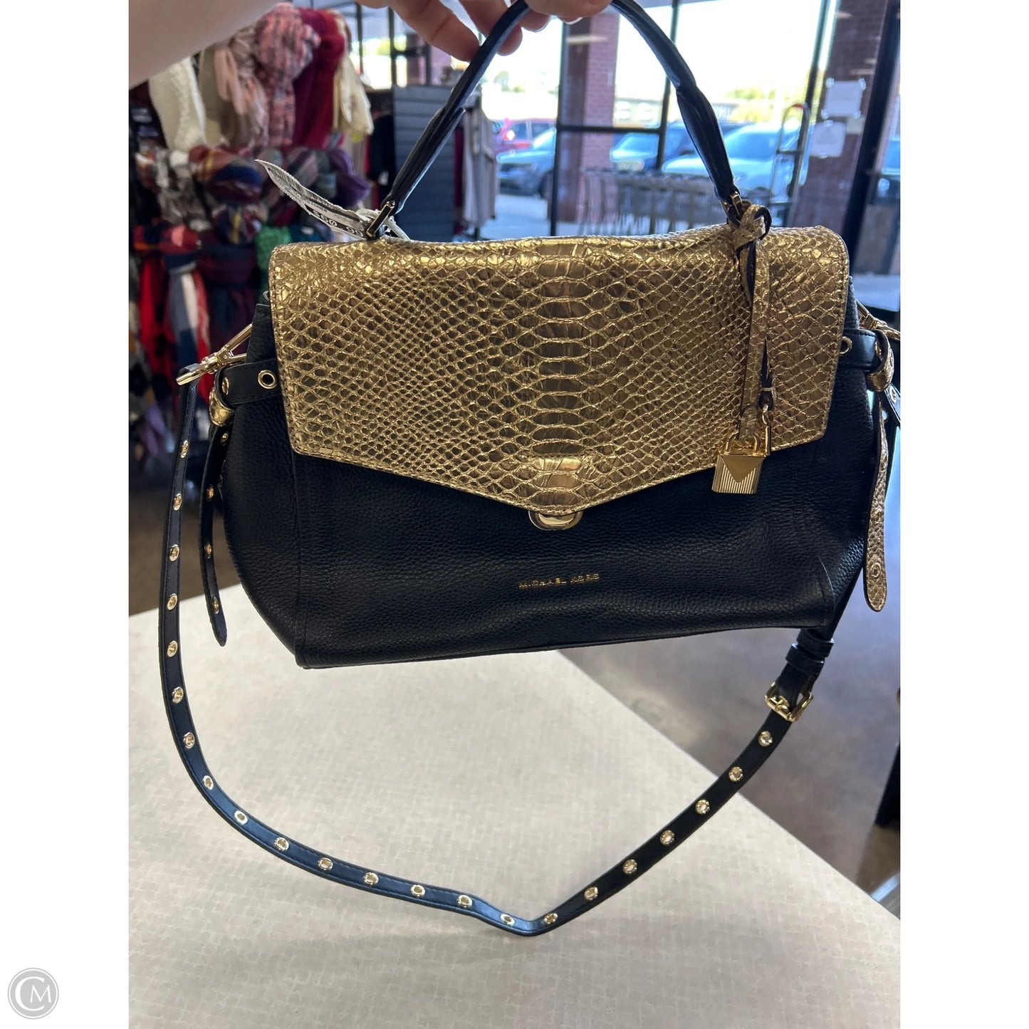 Crossbody Designer By Michael Kors, Size: Medium