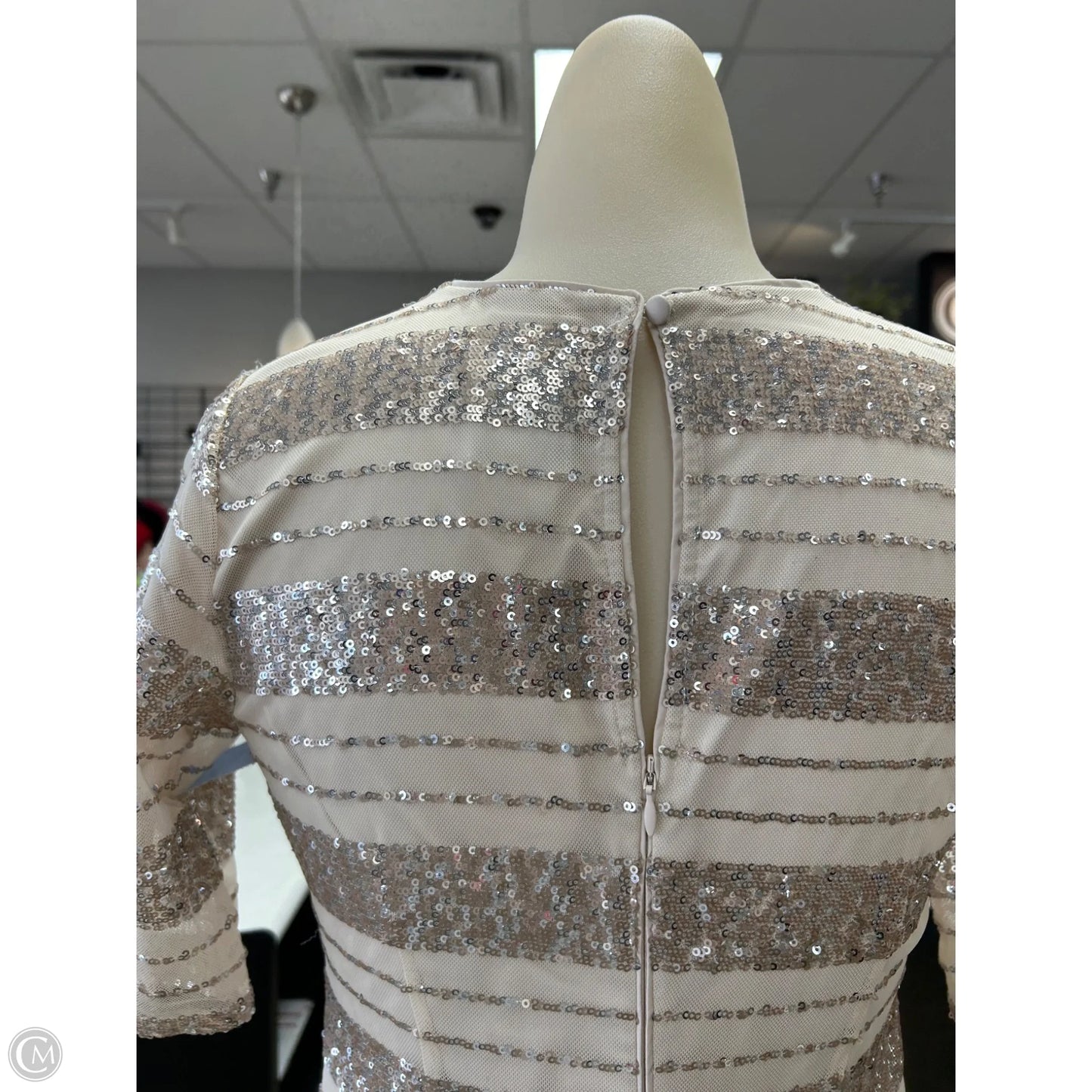 Dress Party Midi By Vince Camuto In Tan, Size: 2