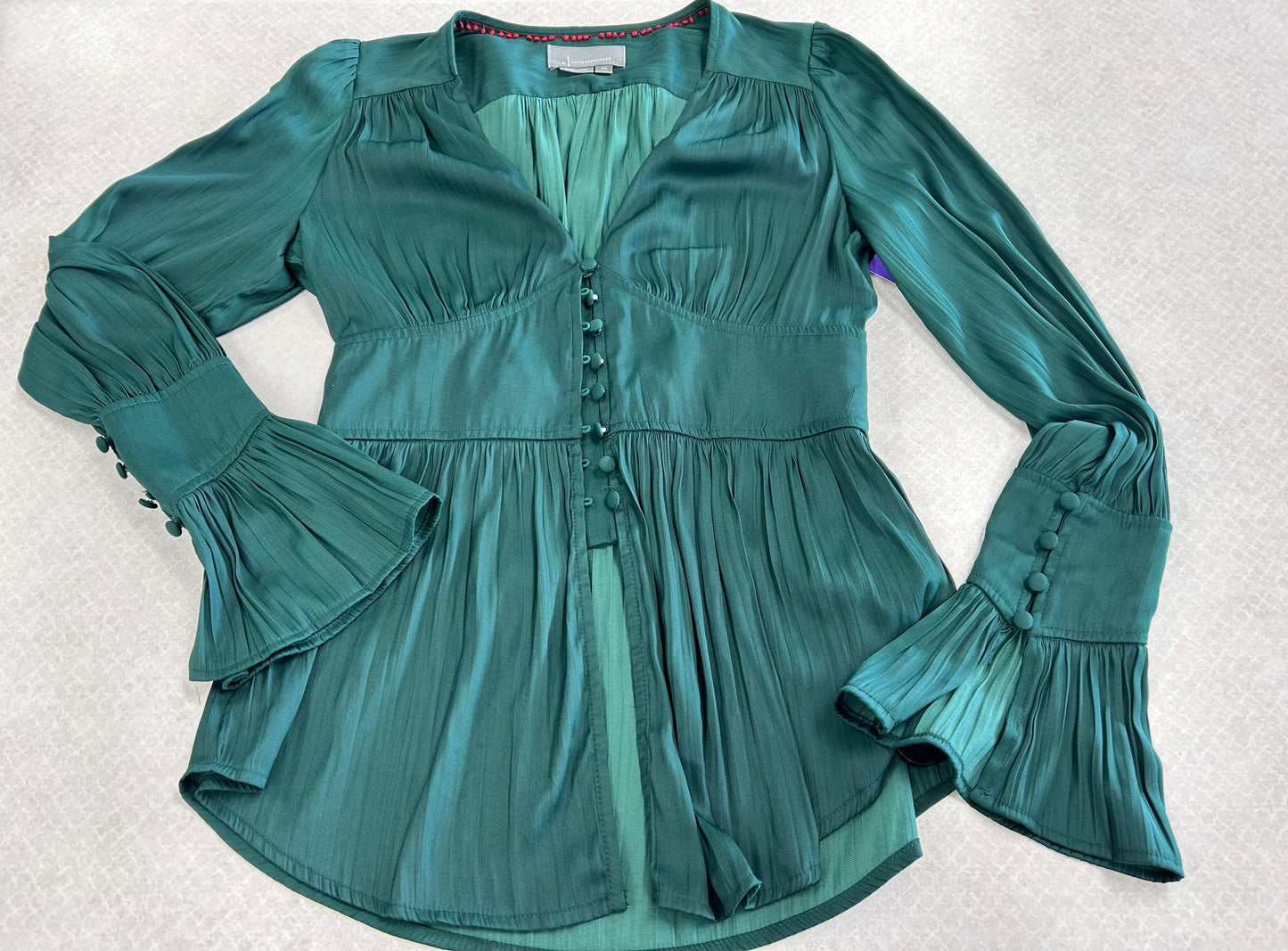 Top Ls By Anthropologie In Green, Size:Xs
