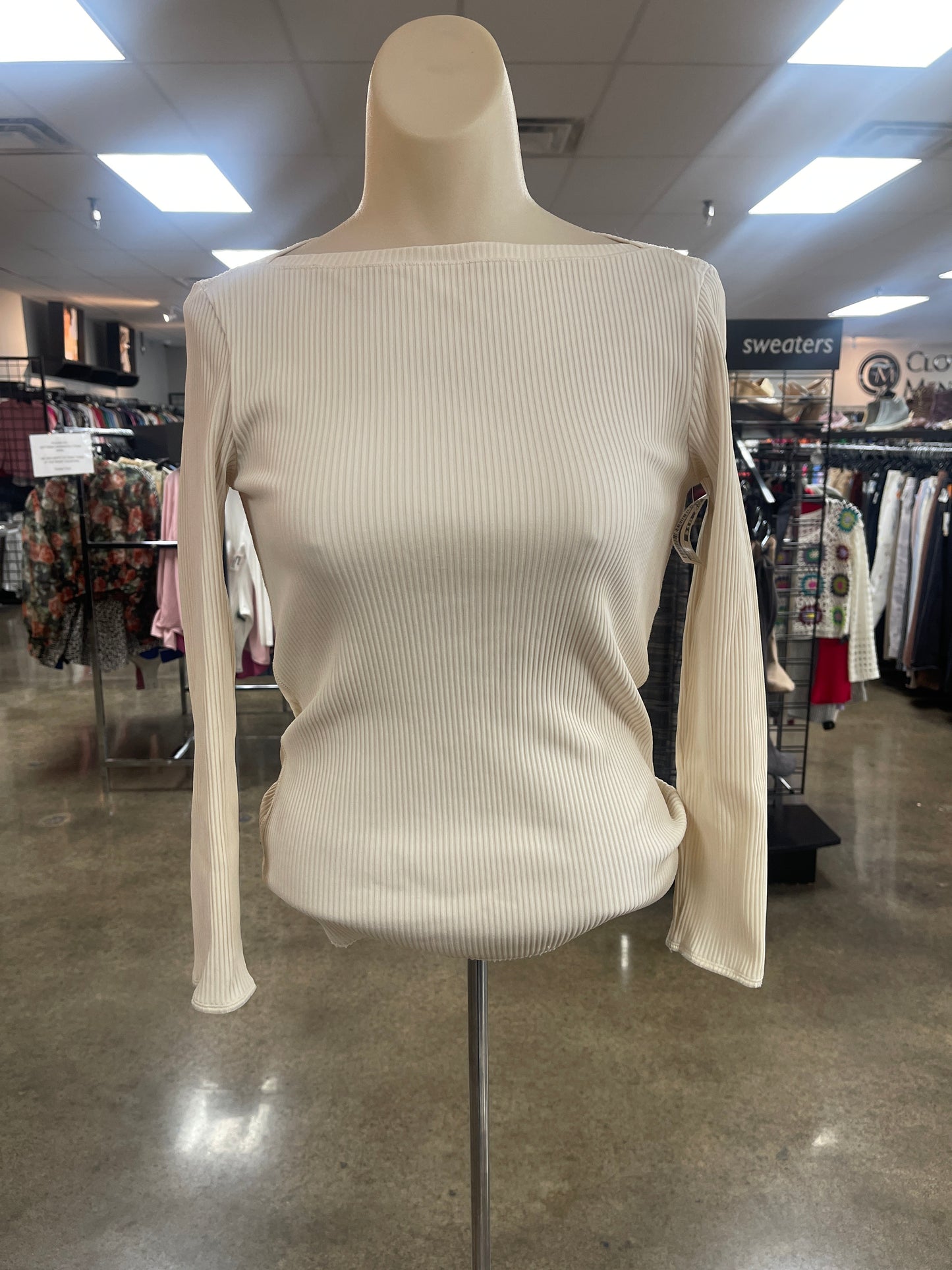 Top Ls By Theory In Cream, Size:S