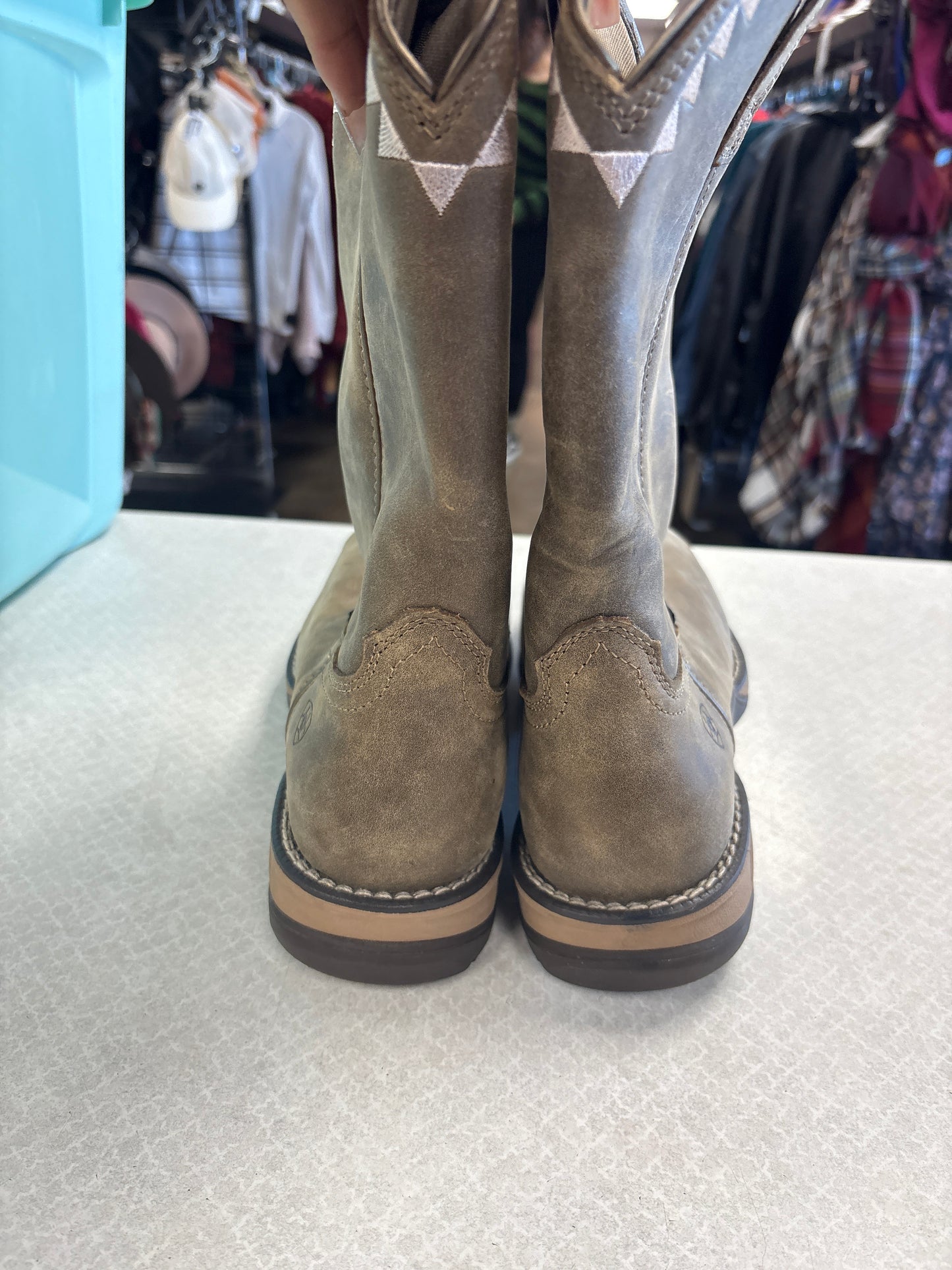 Boots Western By Ariat In Tan, Size:11