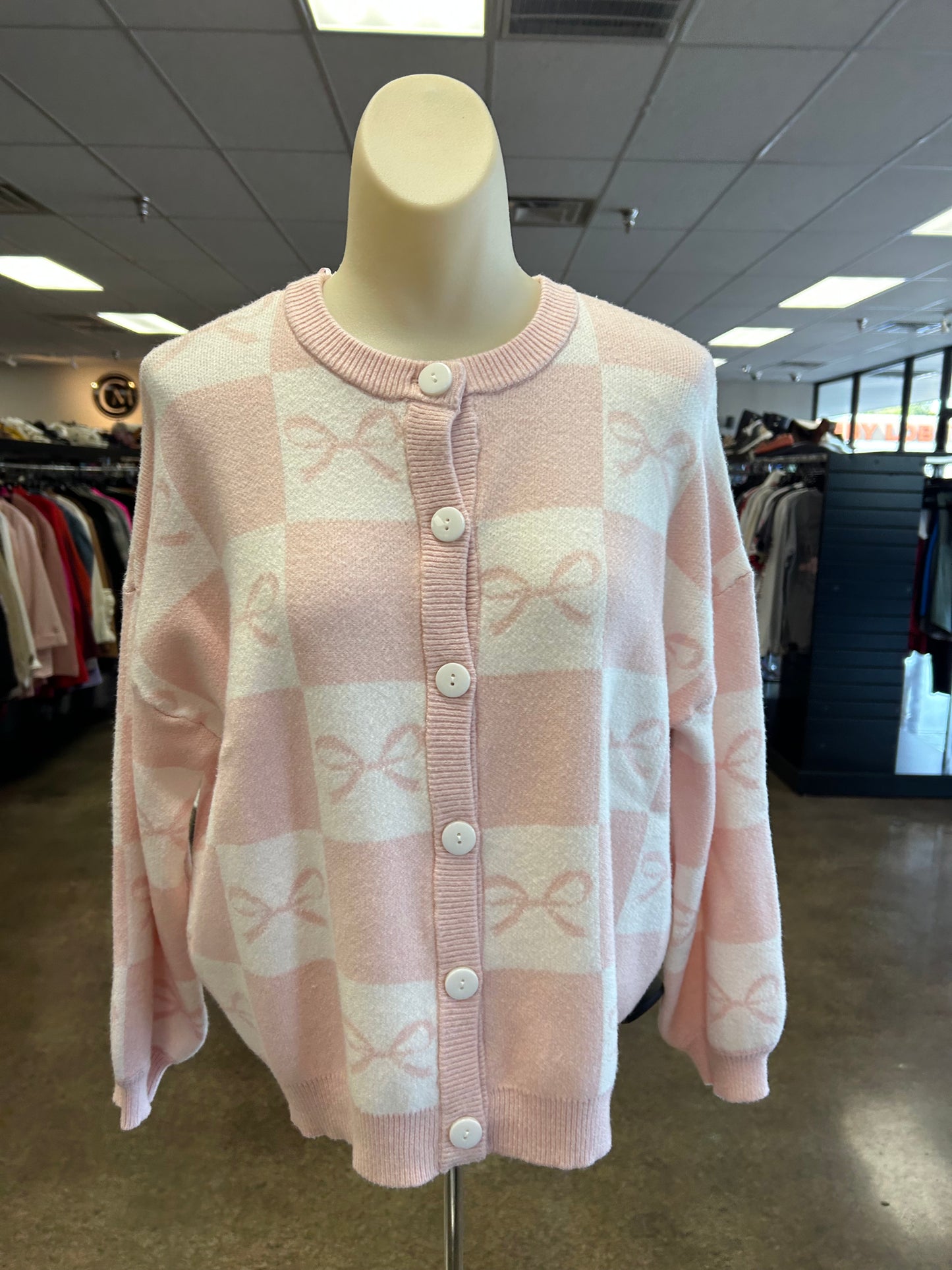 Sweater Cardigan By Sincerely Jules In Pink, Size:Xs