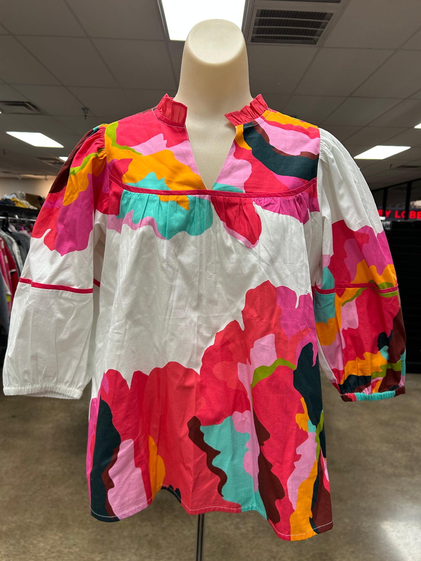 Top Ls By Crosby In Floral Print, Size:S