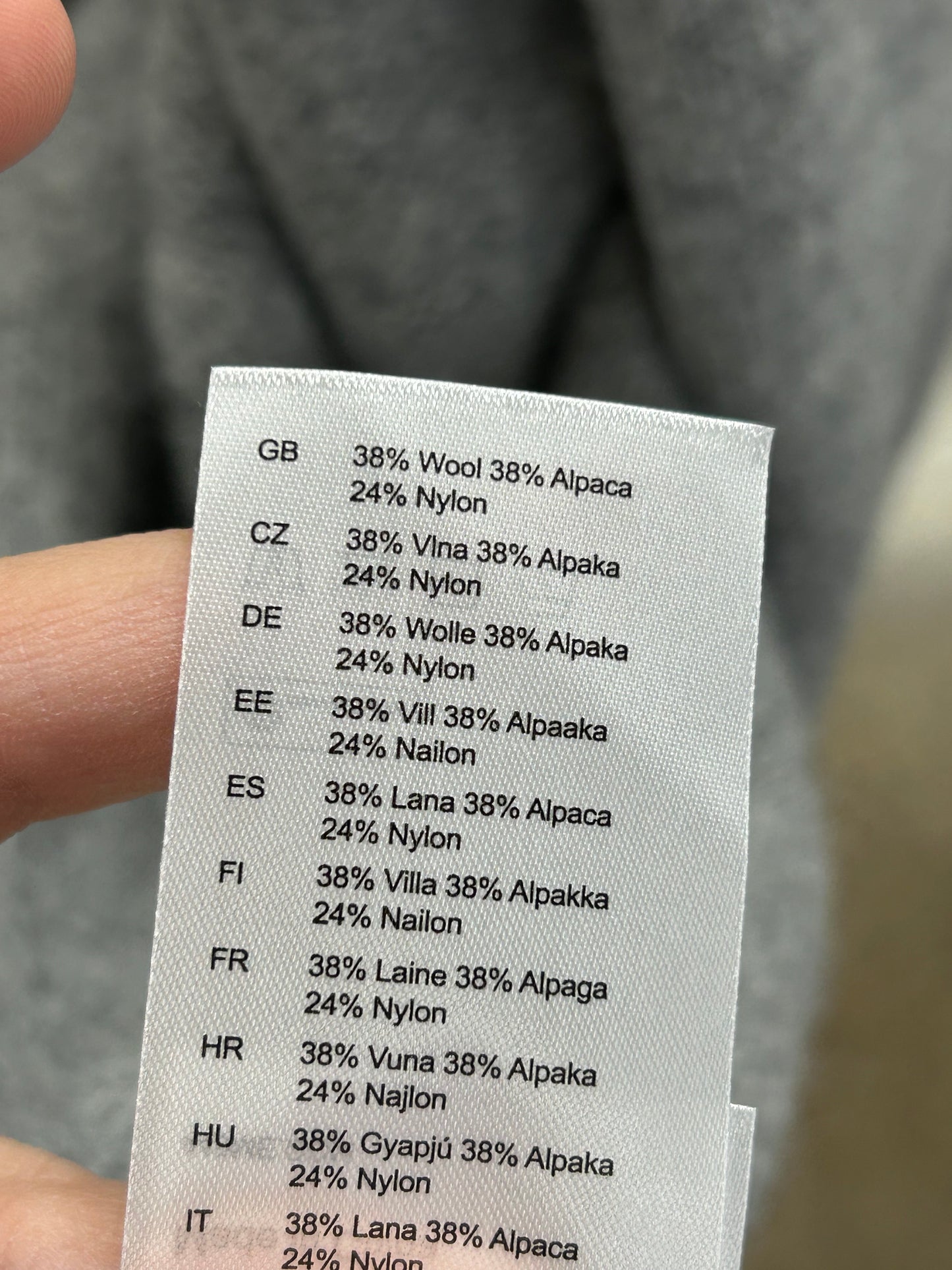 Sweater Cardigan By Cma In Grey, Size:L