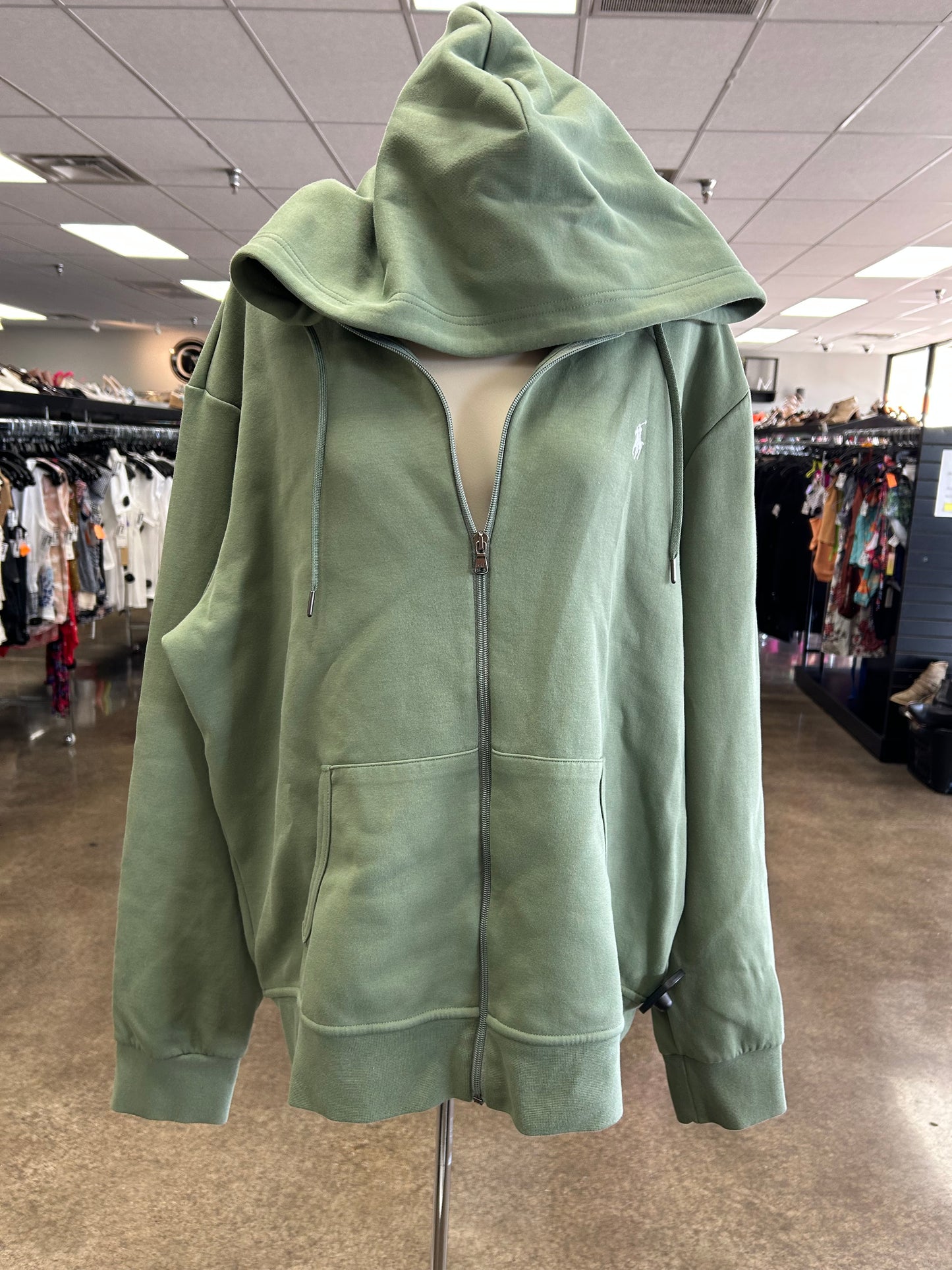Athletic Jacket By Ralph Lauren In Green, Size:Xl