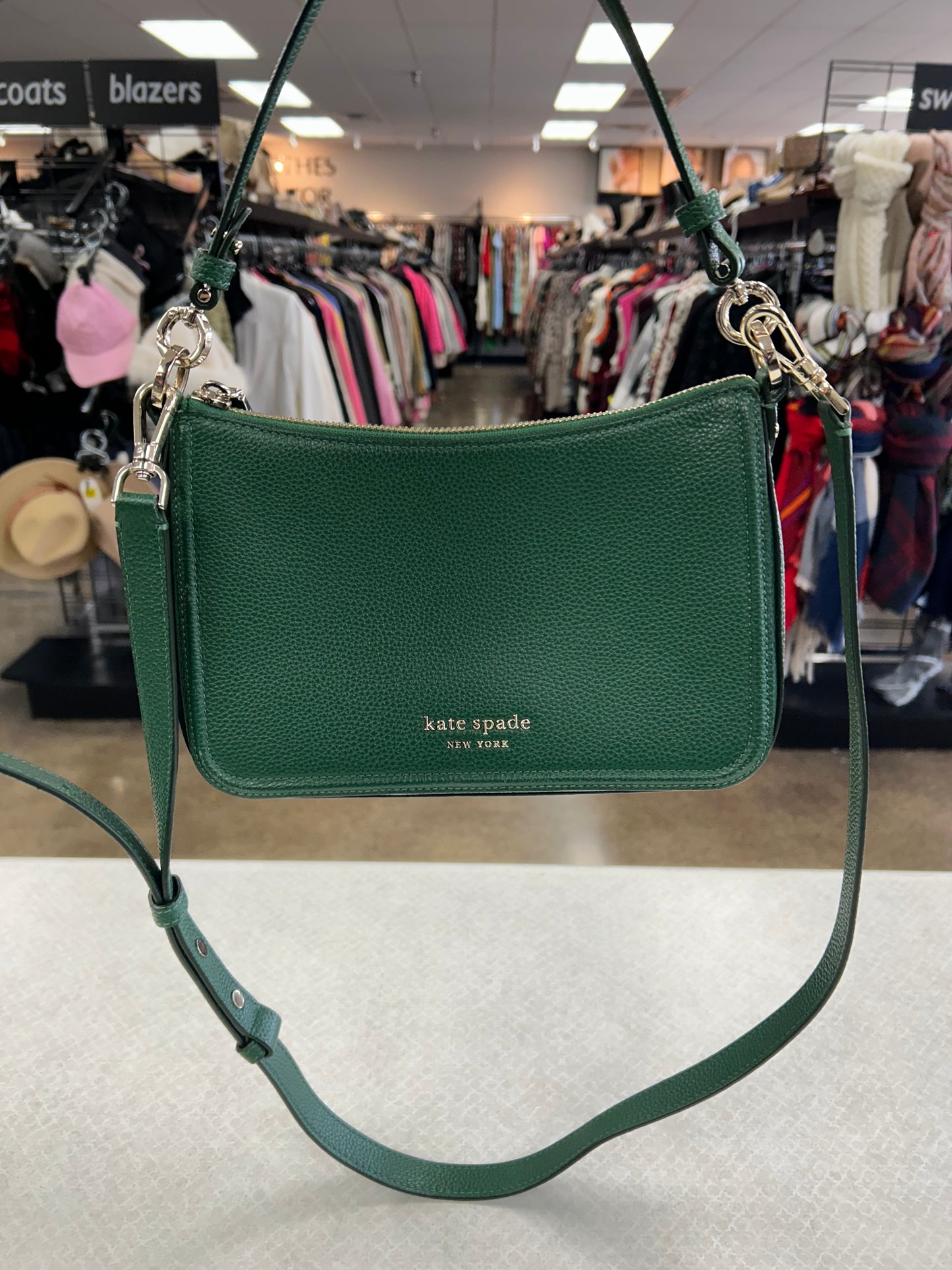 Crossbody Designer By Kate Spade In Green, Size:Medium
