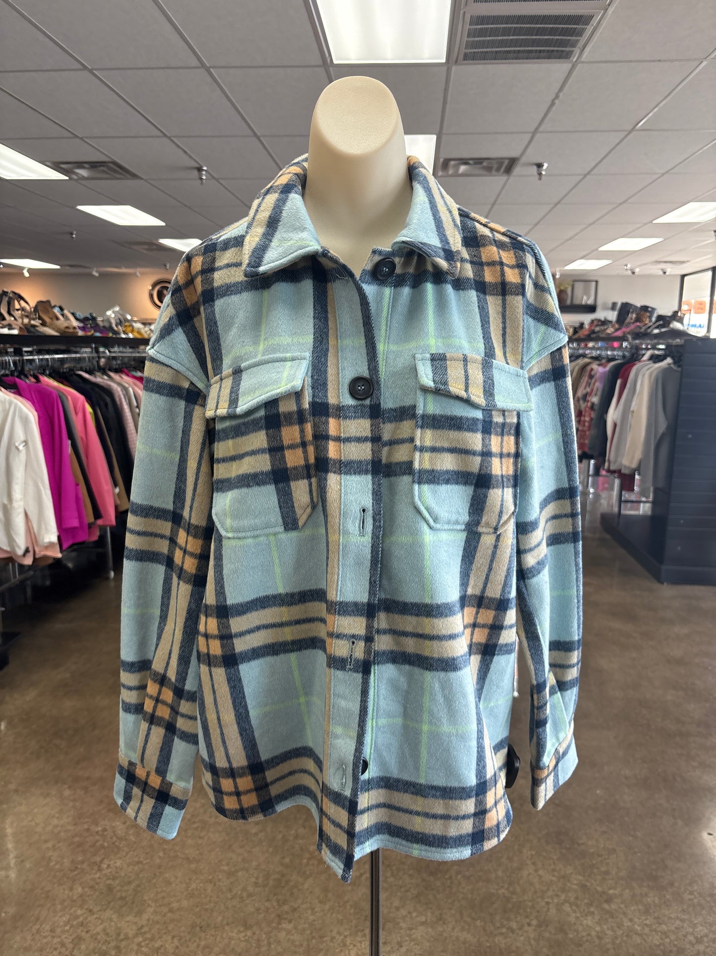 JACKET SHIRT by AVEC LES FILLES In BLUE, Size: S