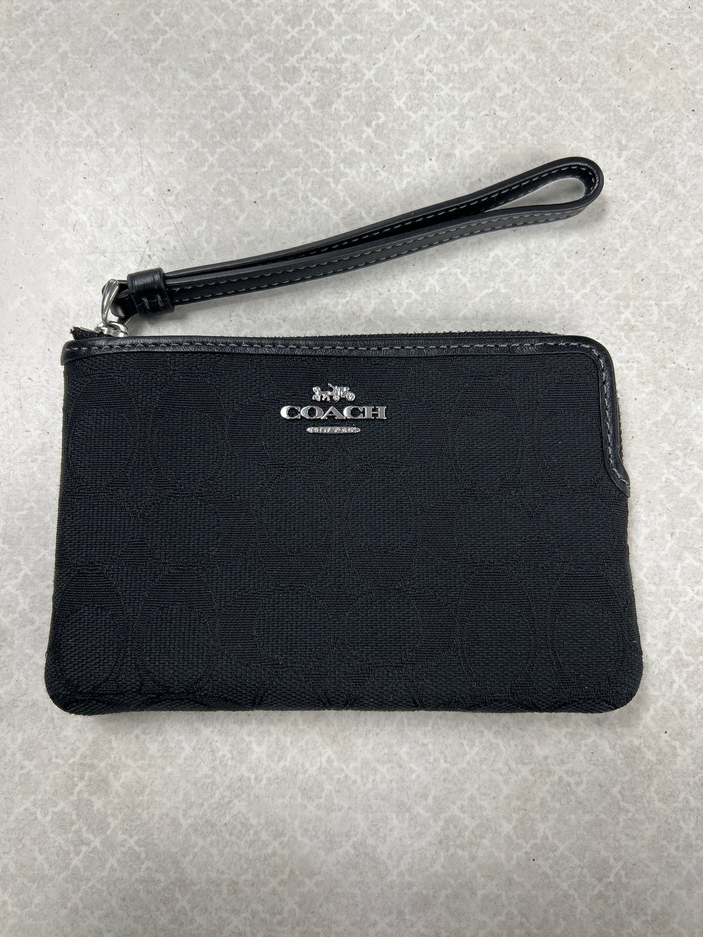 Wristlet Designer By Coach In Black, Size:Small