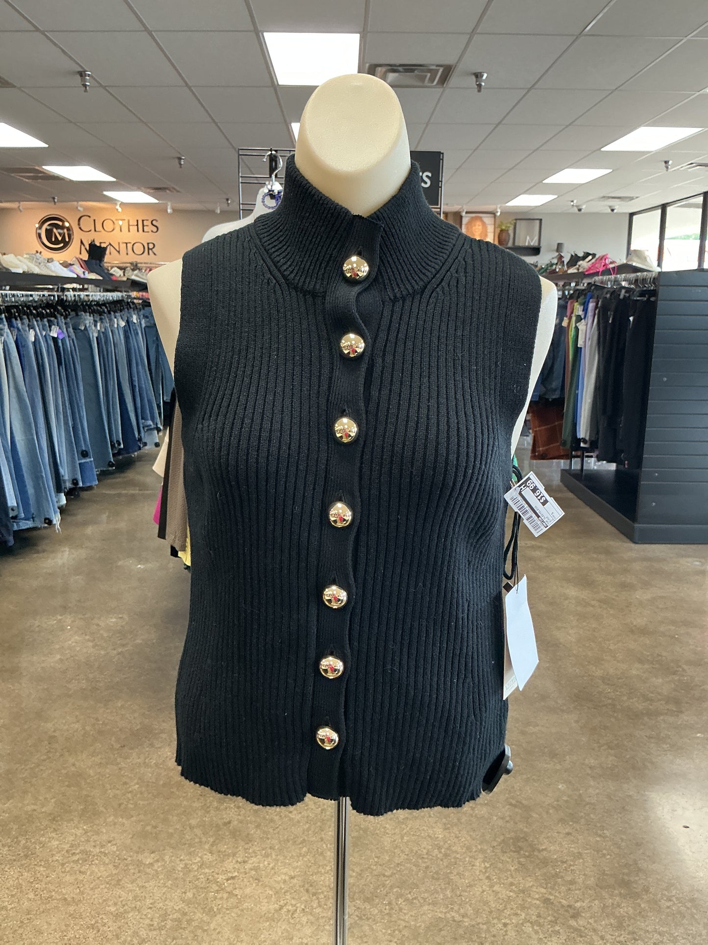 Top Sleeveless By Nation In Black, Size:S