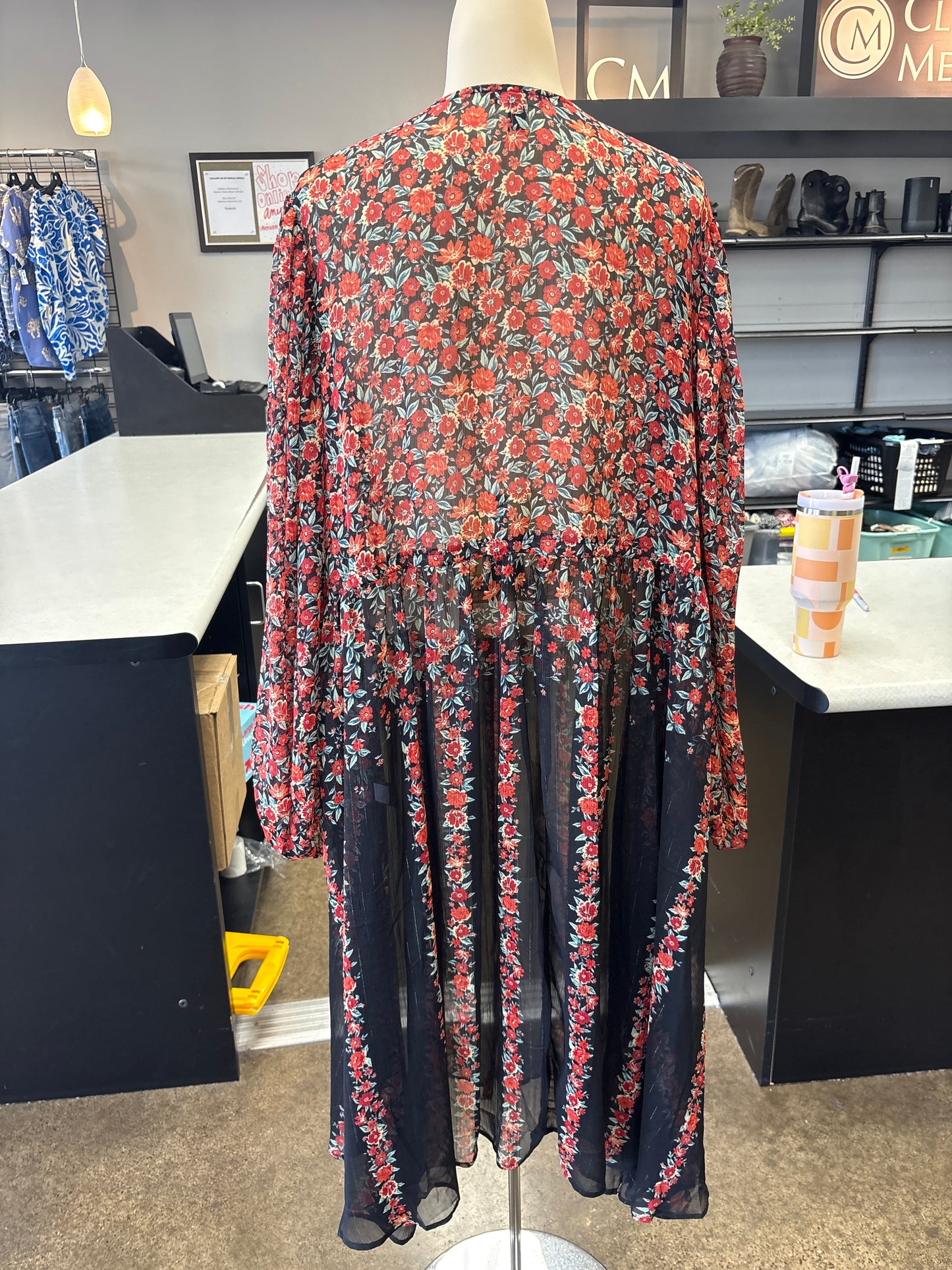 Kimono By Torrid In Floral Print, Size:2X