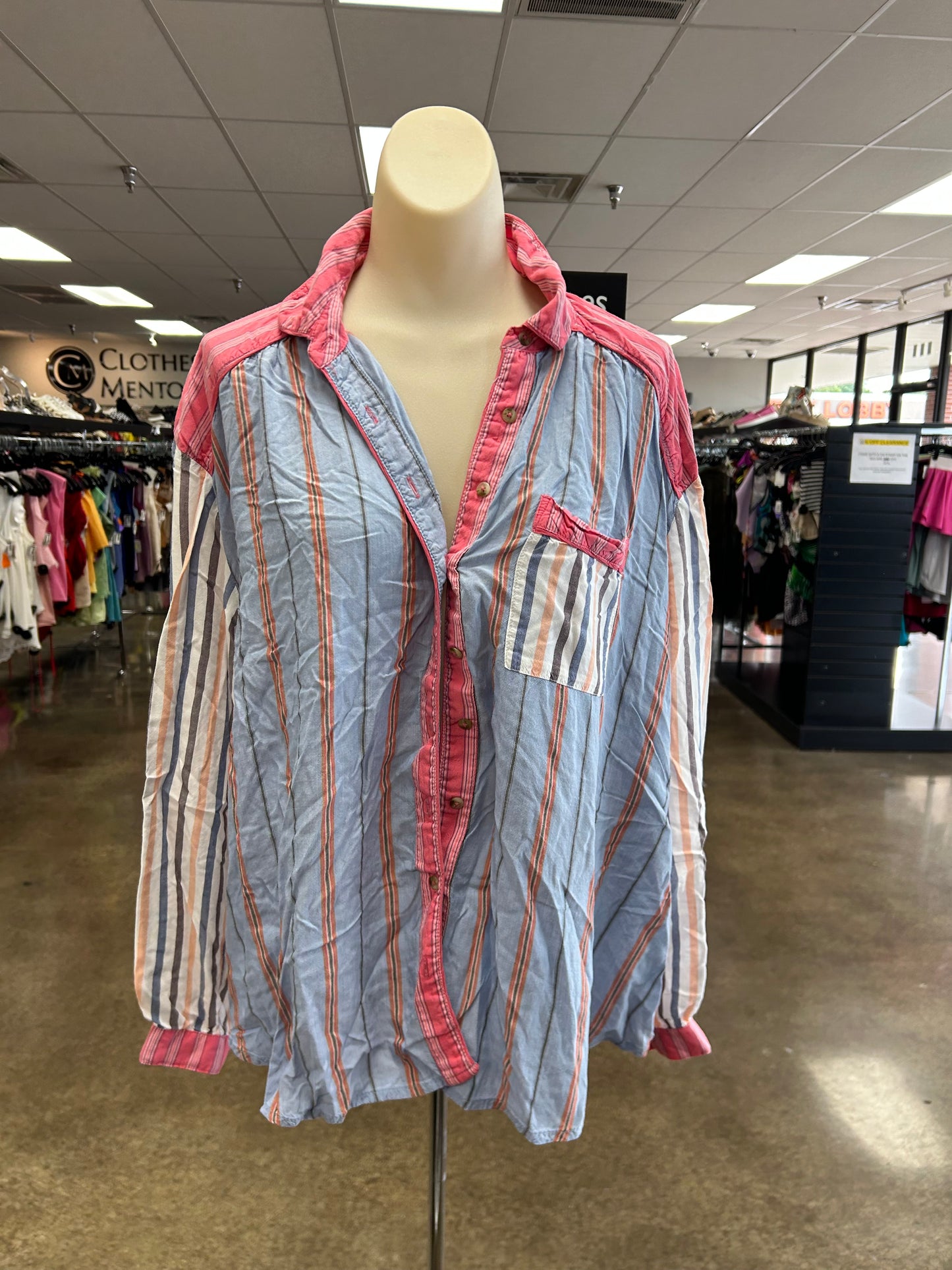 Top Ls By Anthropologie In Striped Pattern, Size:S
