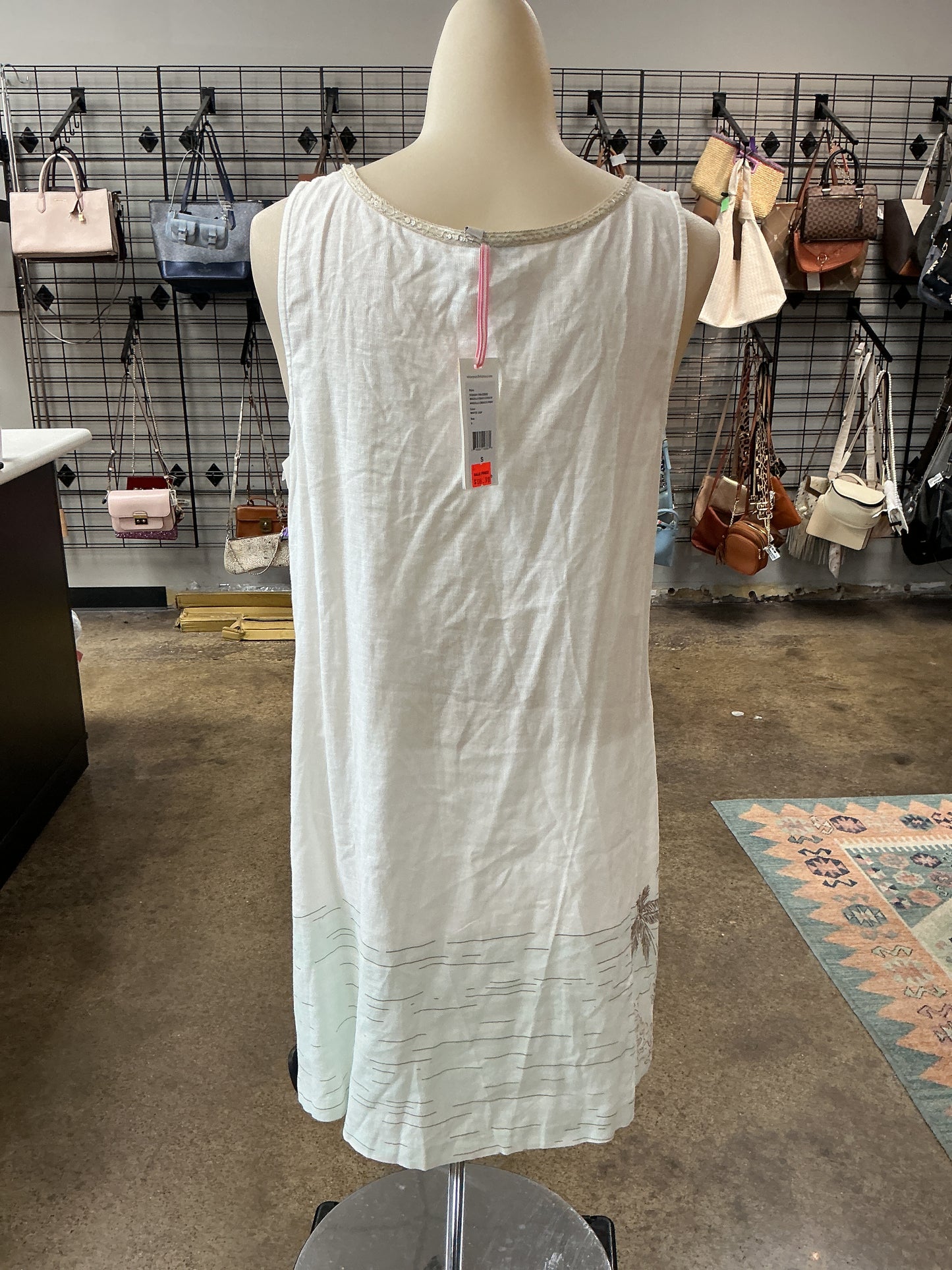 Dress Casual Short By Vineyard Vines In Cream, Size:S