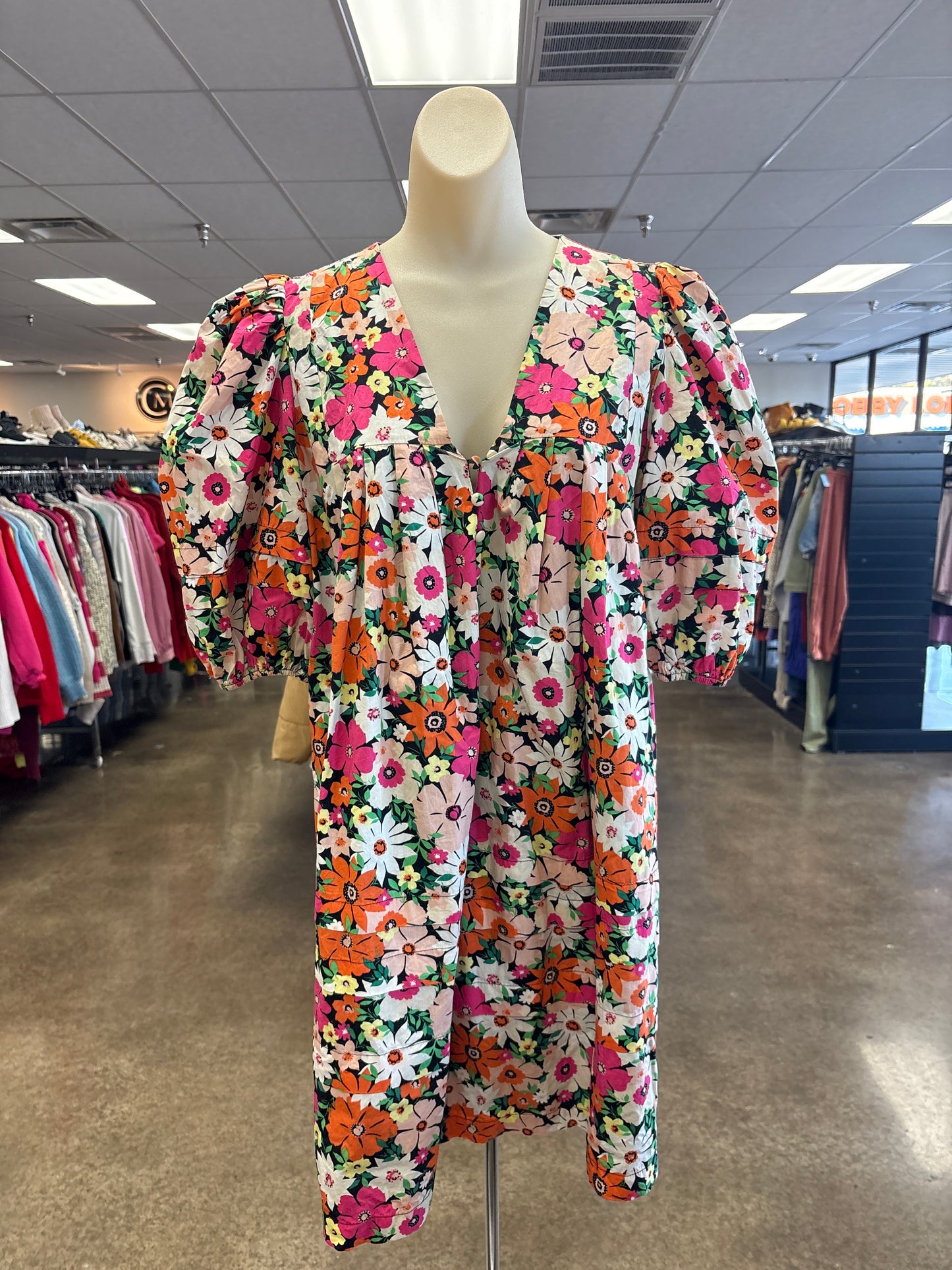 Dress Casual Short By Karlie In Floral Print, Size:L