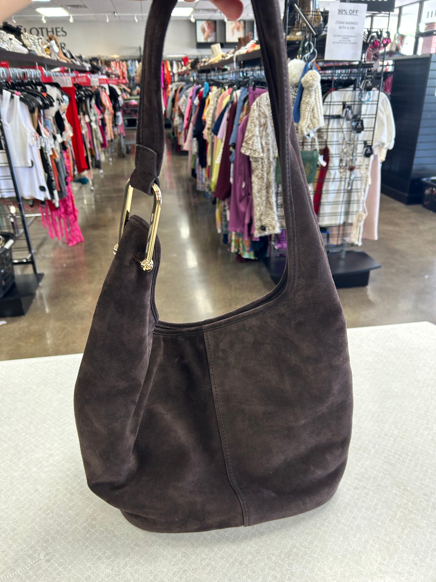 Handbag Designer By Michael Kors In Brown, Size:Medium