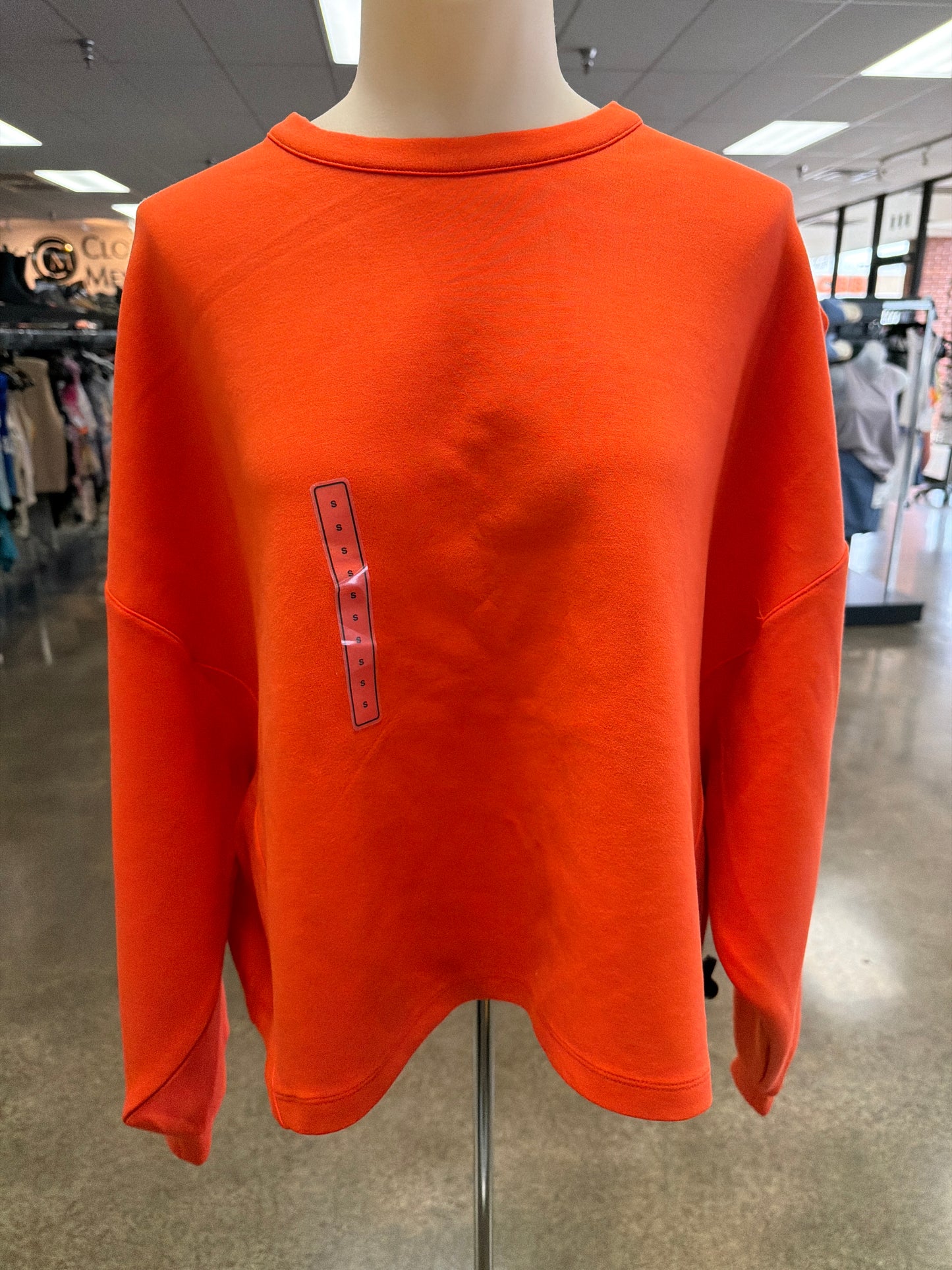 Athletic Sweatshirt Crewneck By Nike Apparel In Orange, Size:S