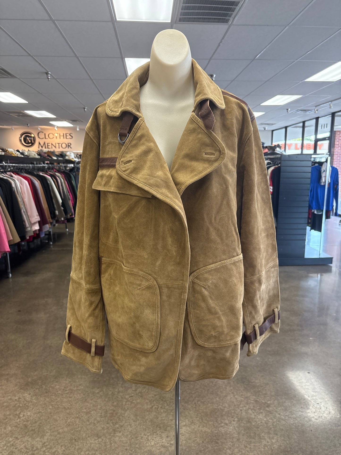 Jacket Leather By We The Free In Tan, Size: M