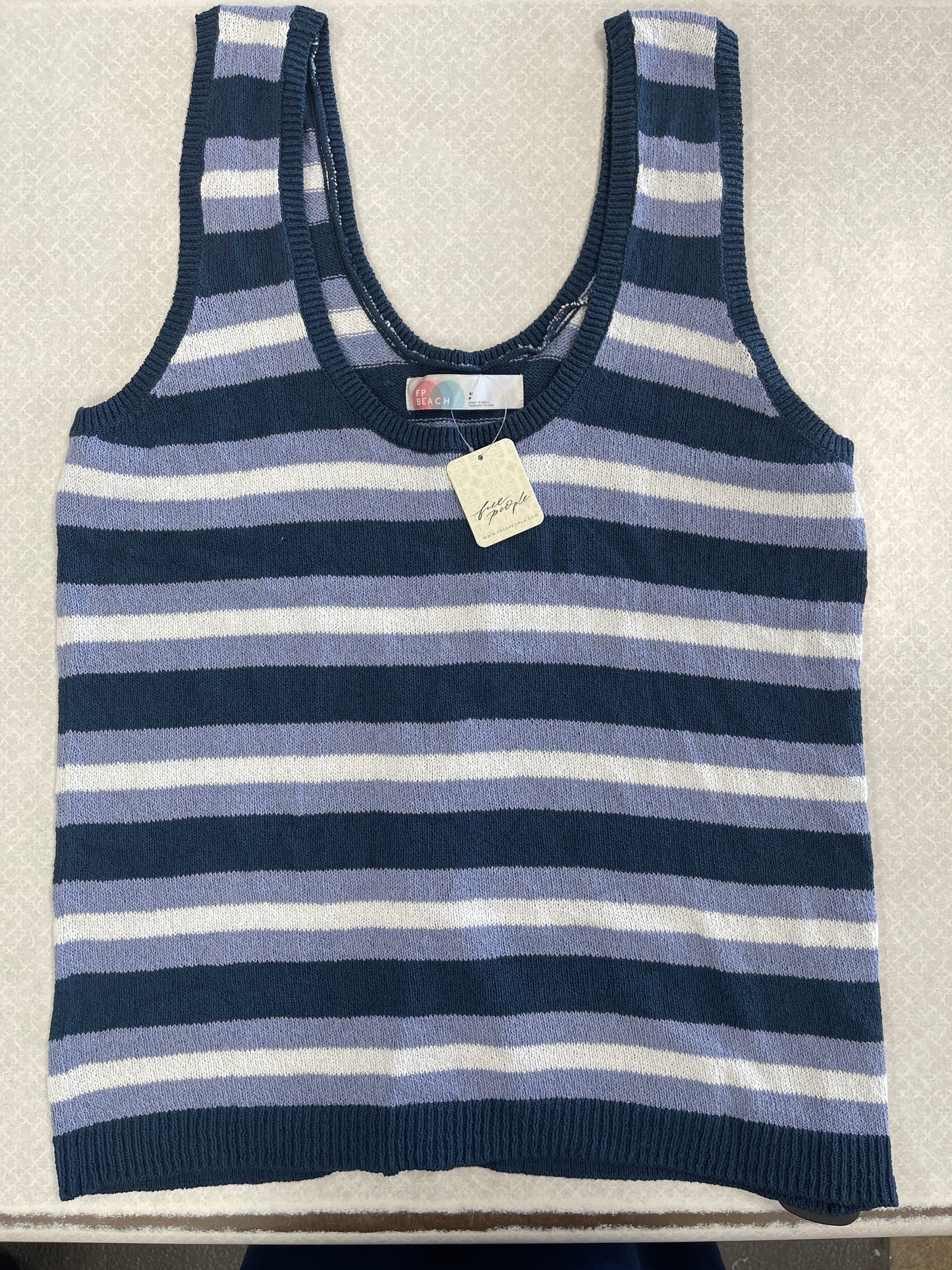 Top Sleeveless By Free People In Blue, Size:S