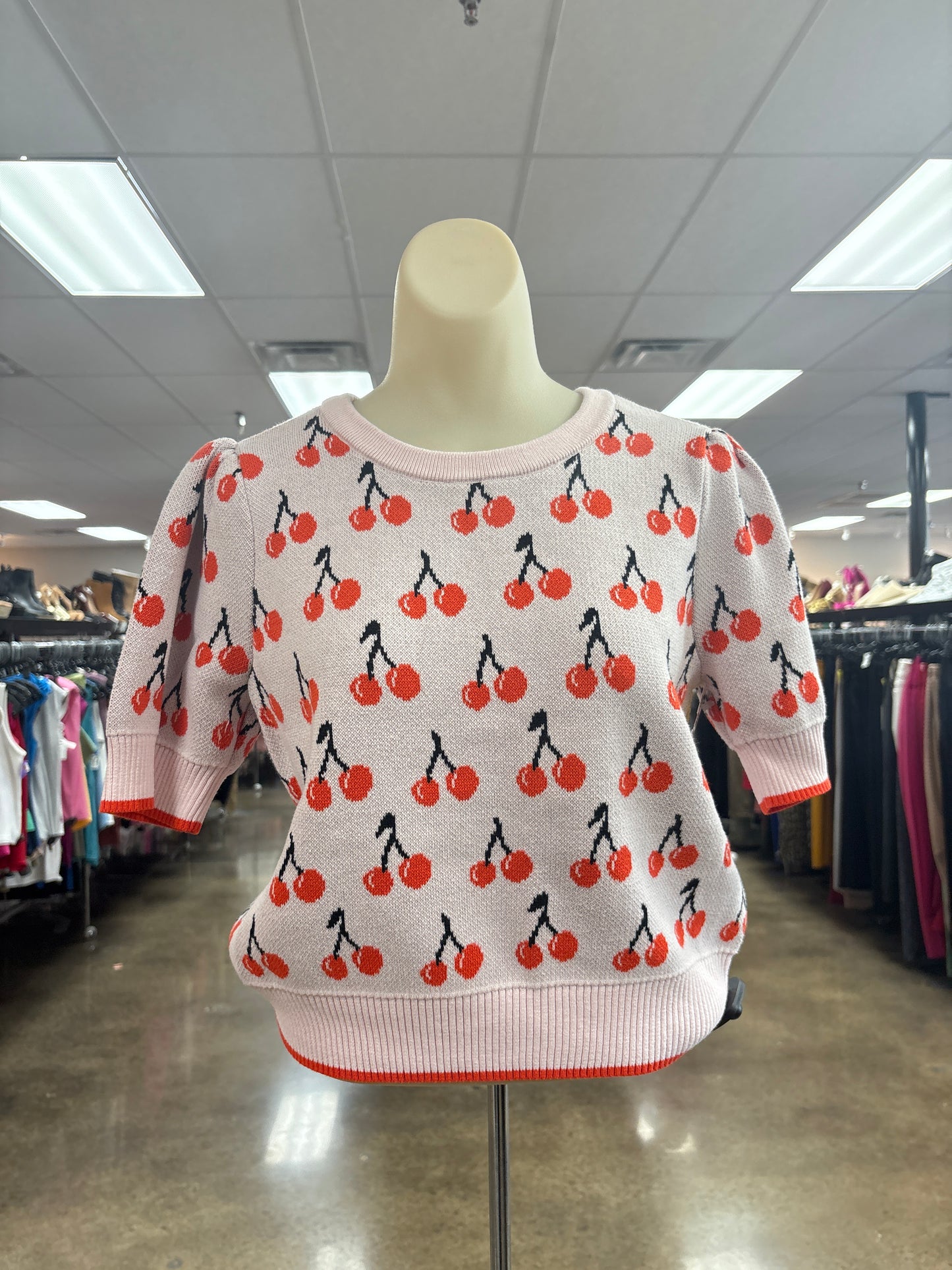 Sweater Ss By On 34Th In Pink & Red, Size:M