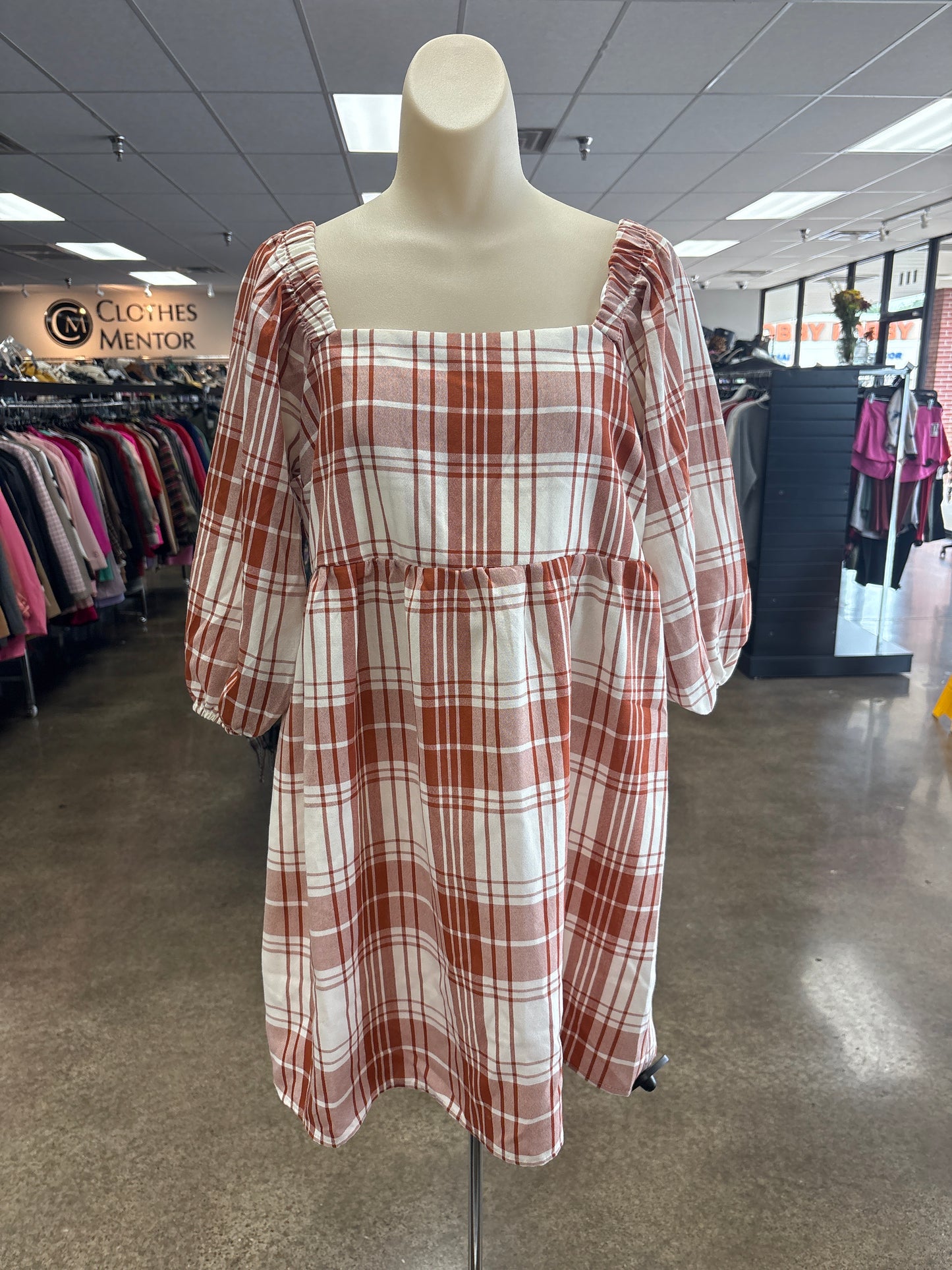 Dress Casual Short By Monteau In Plaid Pattern, Size:L