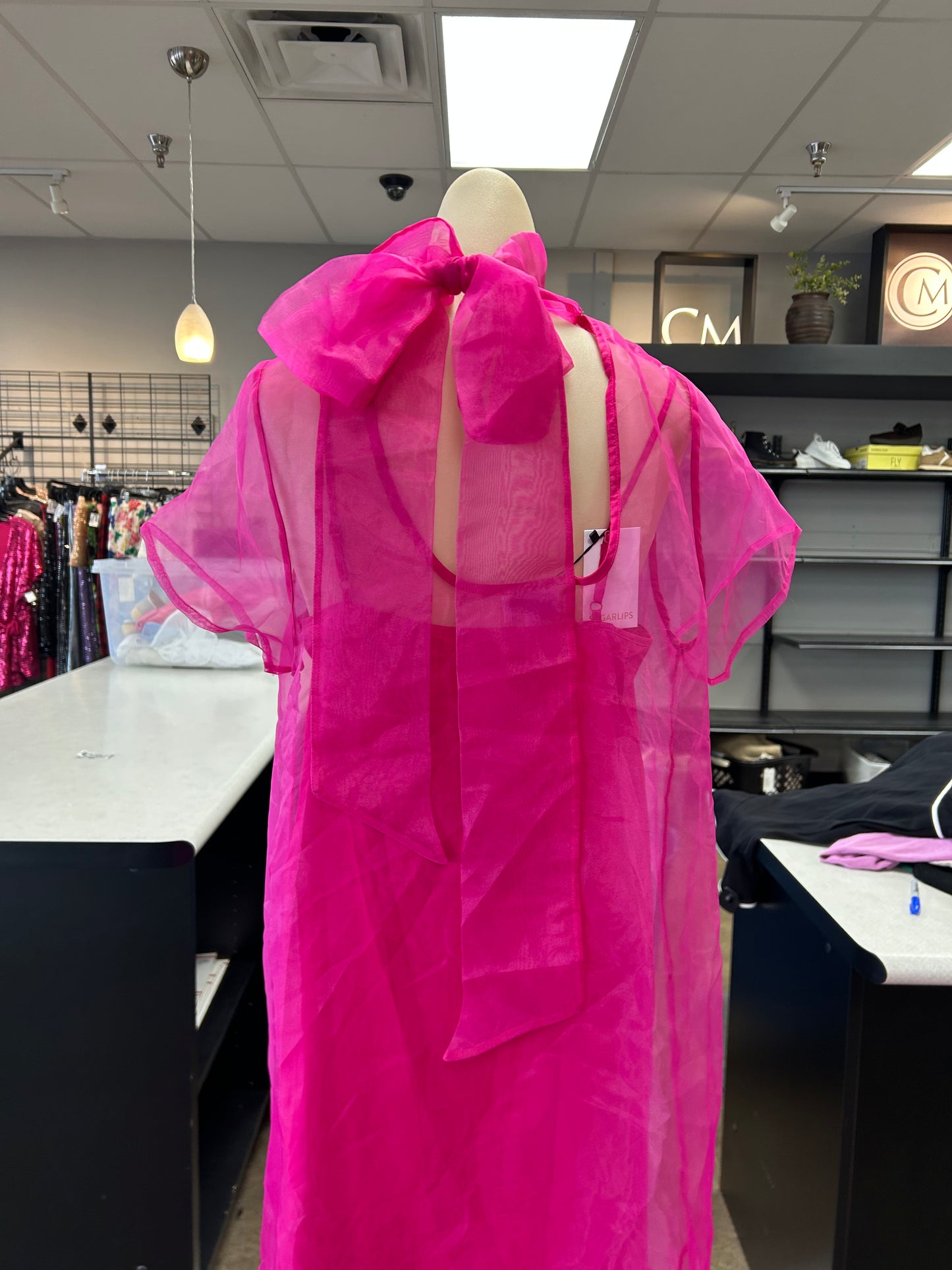 Dress Party Long By Sugar Lips In Pink, Size:L