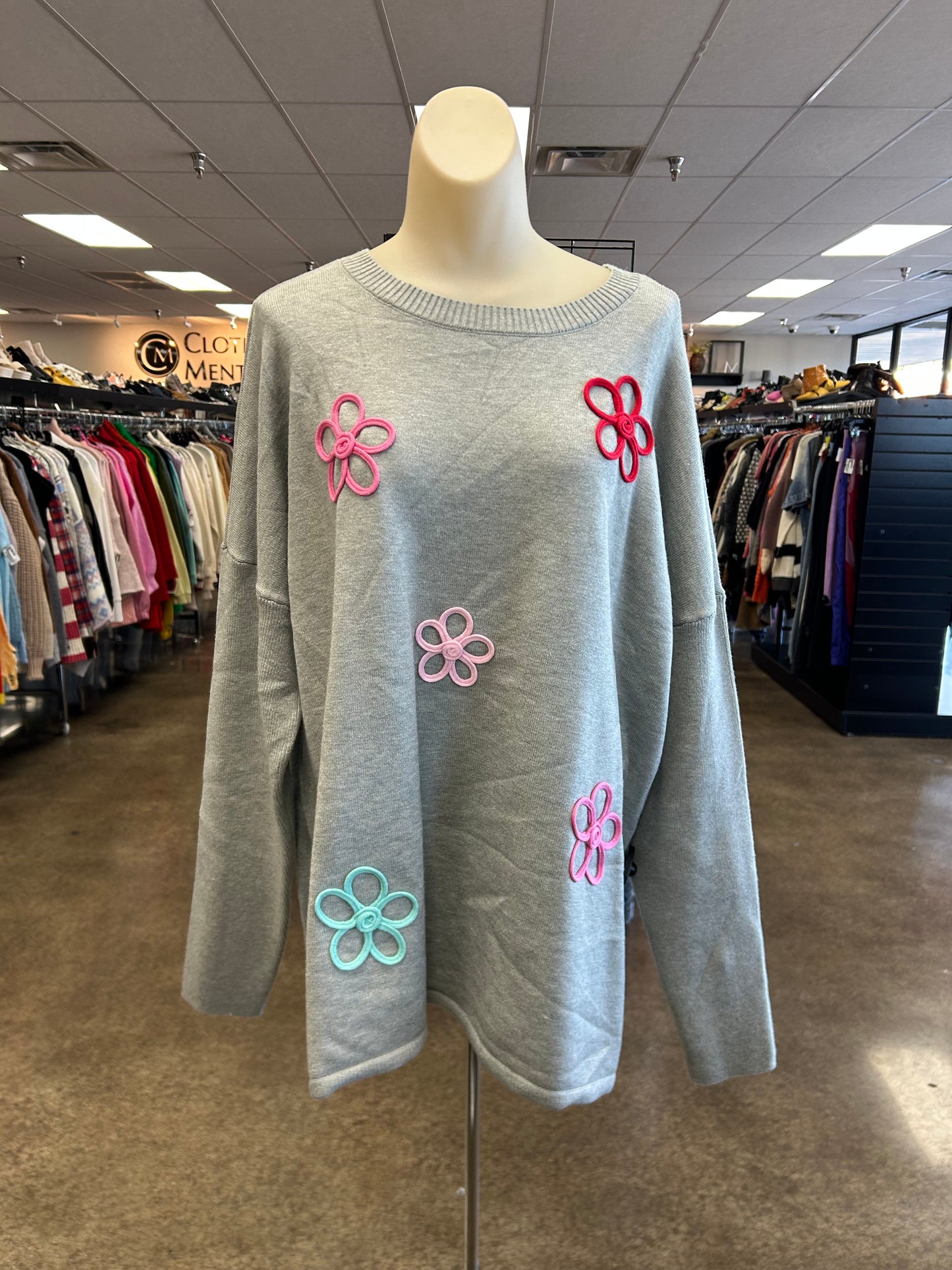 Sweater By Crown And Ivy In Grey, Size:Xl