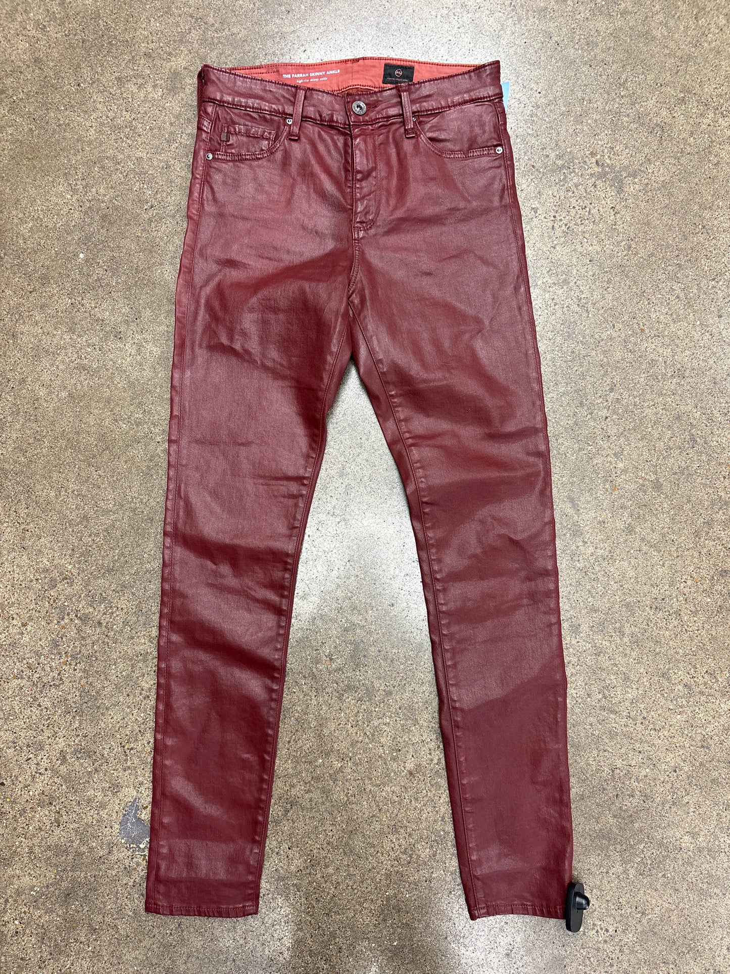 Jeans Skinny By Adriano Goldschmied In Red, Size:4