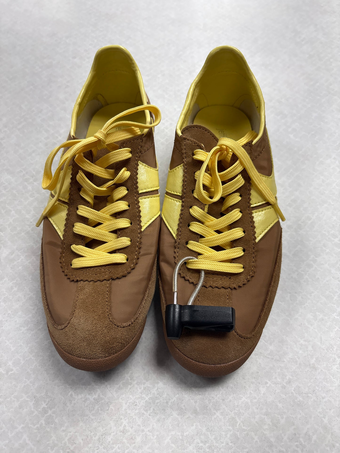 Shoes Sneakers By Jeffrey Campbell In Brown & Yellow, Size:8.5