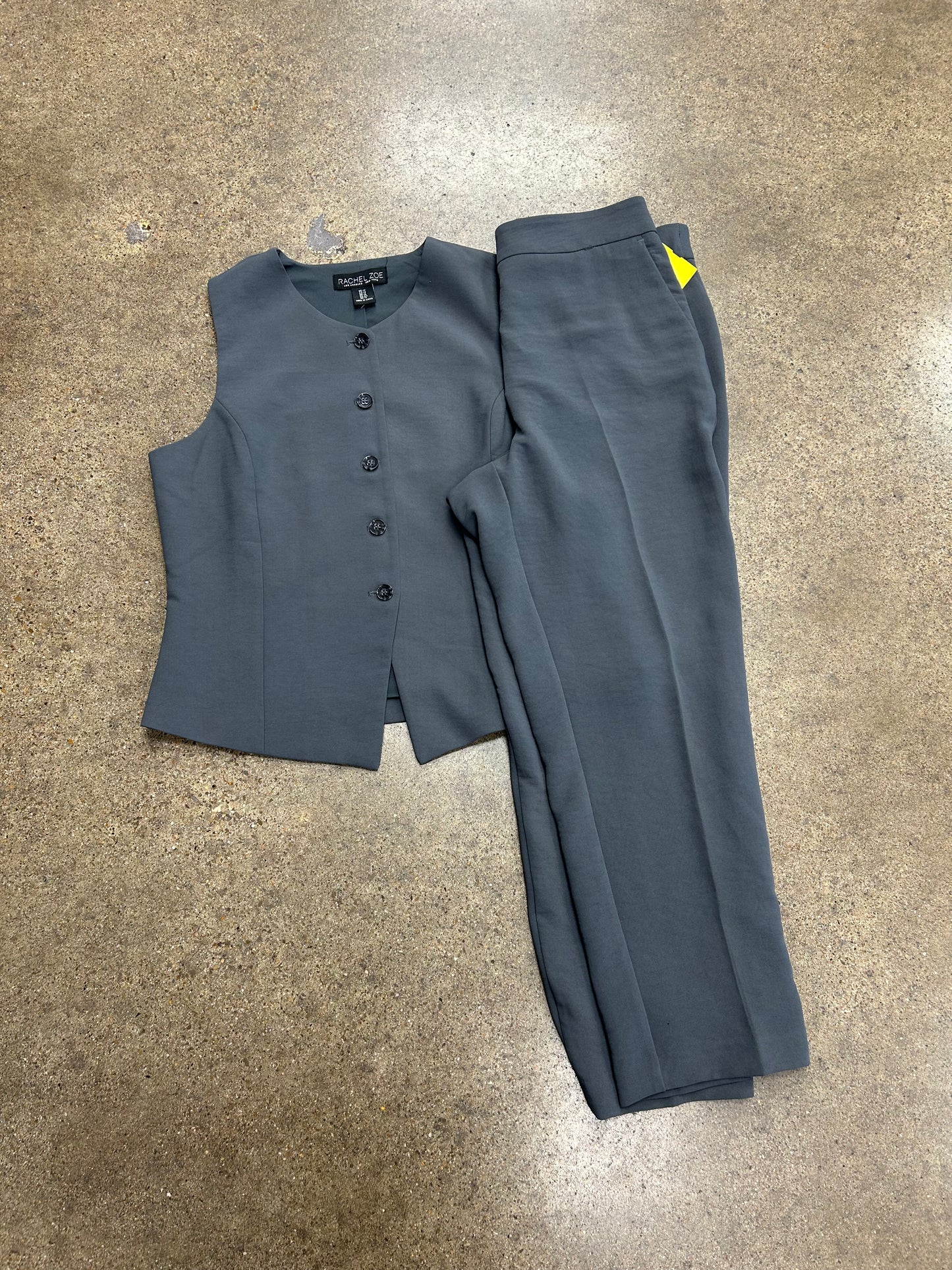 Pants Set 2Pc By Rachel Zoe In Grey, Size:12