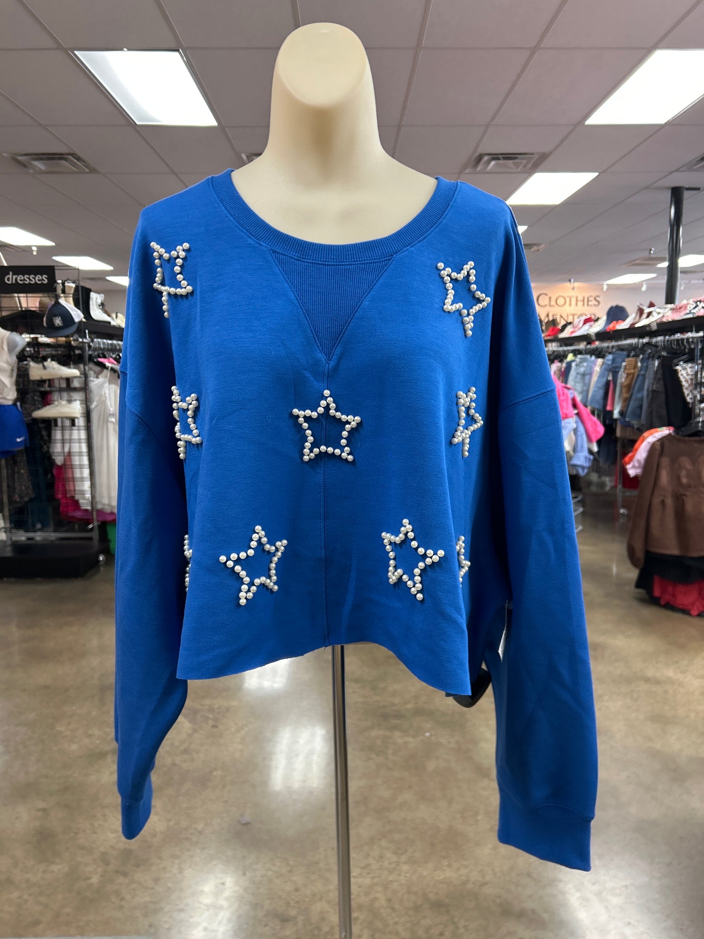 Top Ls By Simply Southern In Blue, Size:Xl