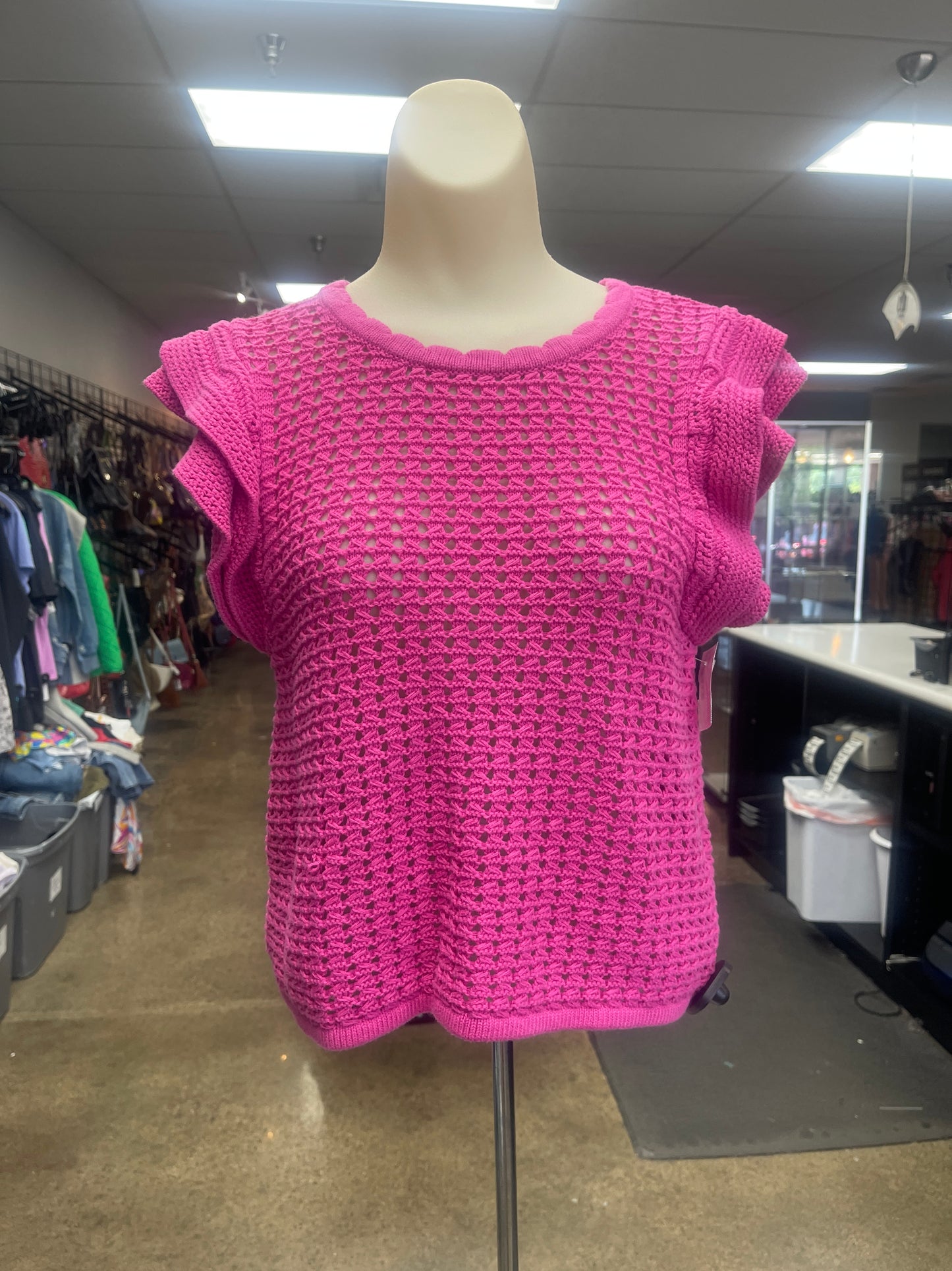 Top Ss By Gap In Pink, Size:Sp