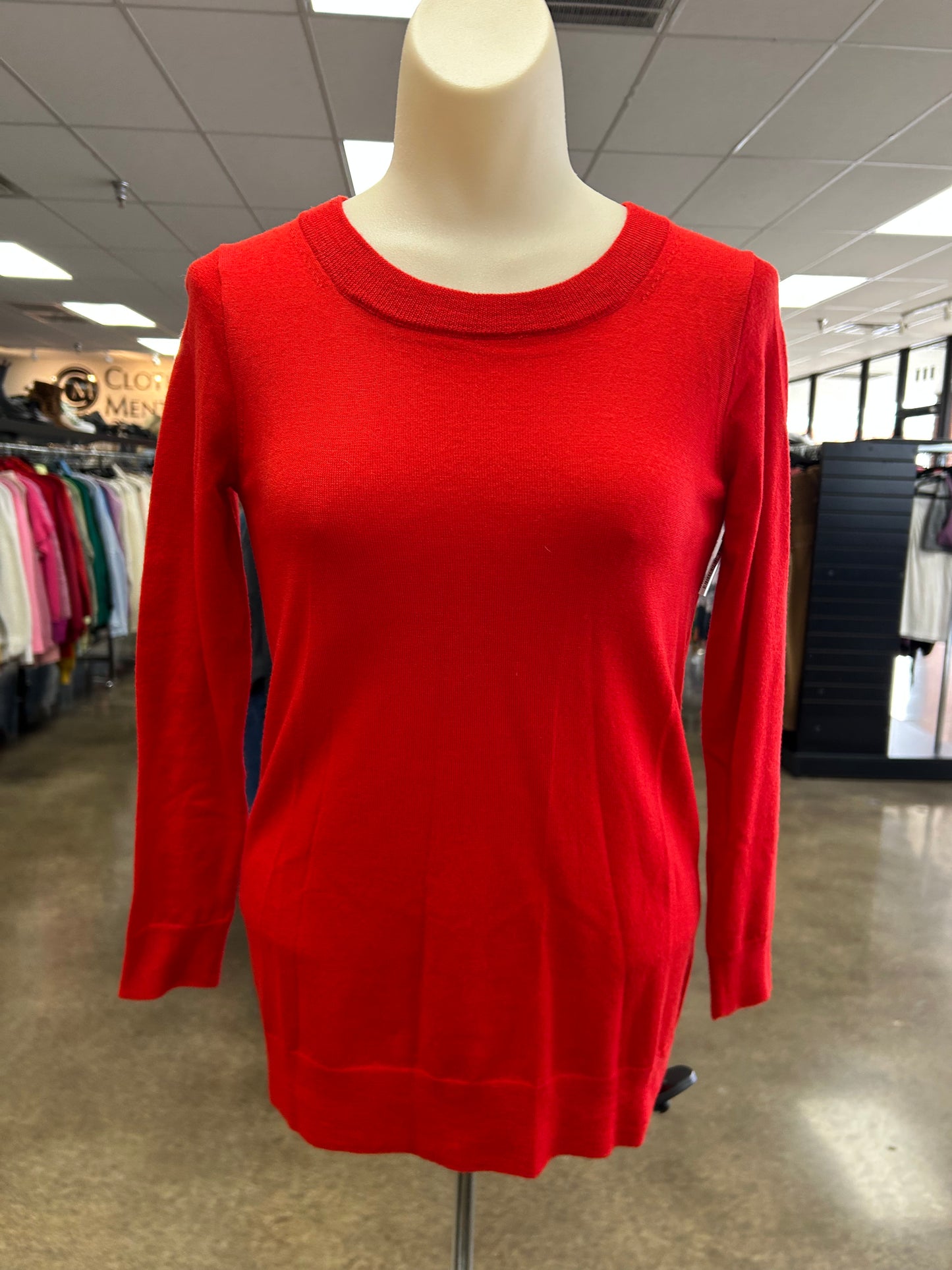 Top Ls By J. Crew In Red, Size:Xxs