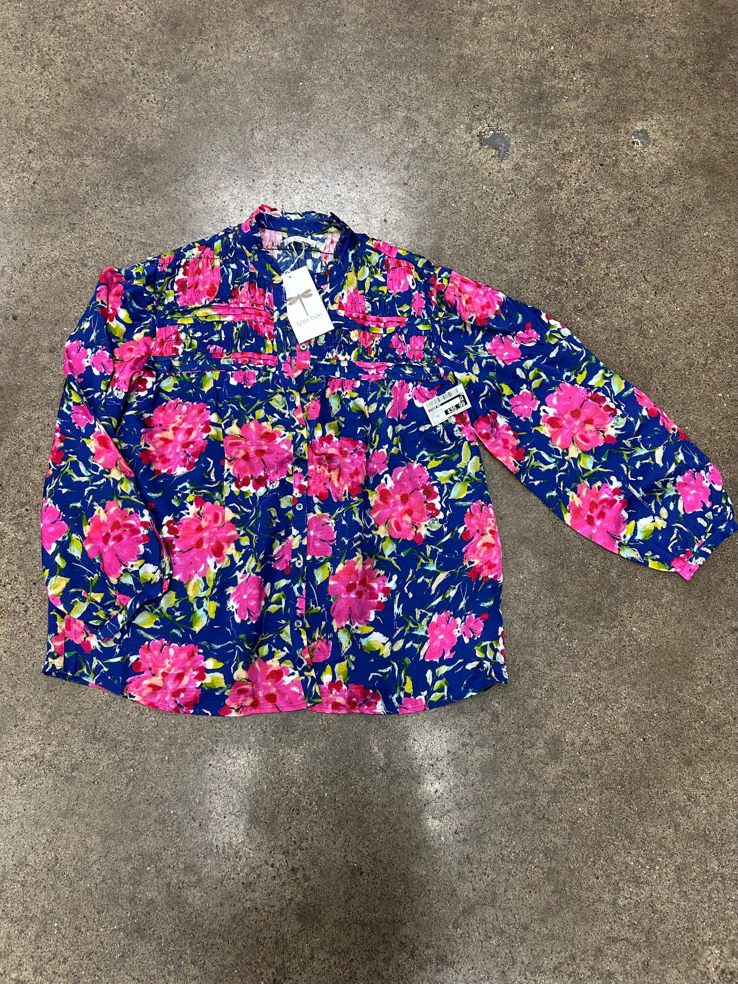 Top Ls By Tyler Boe In Blue & Pink, Size:Xs