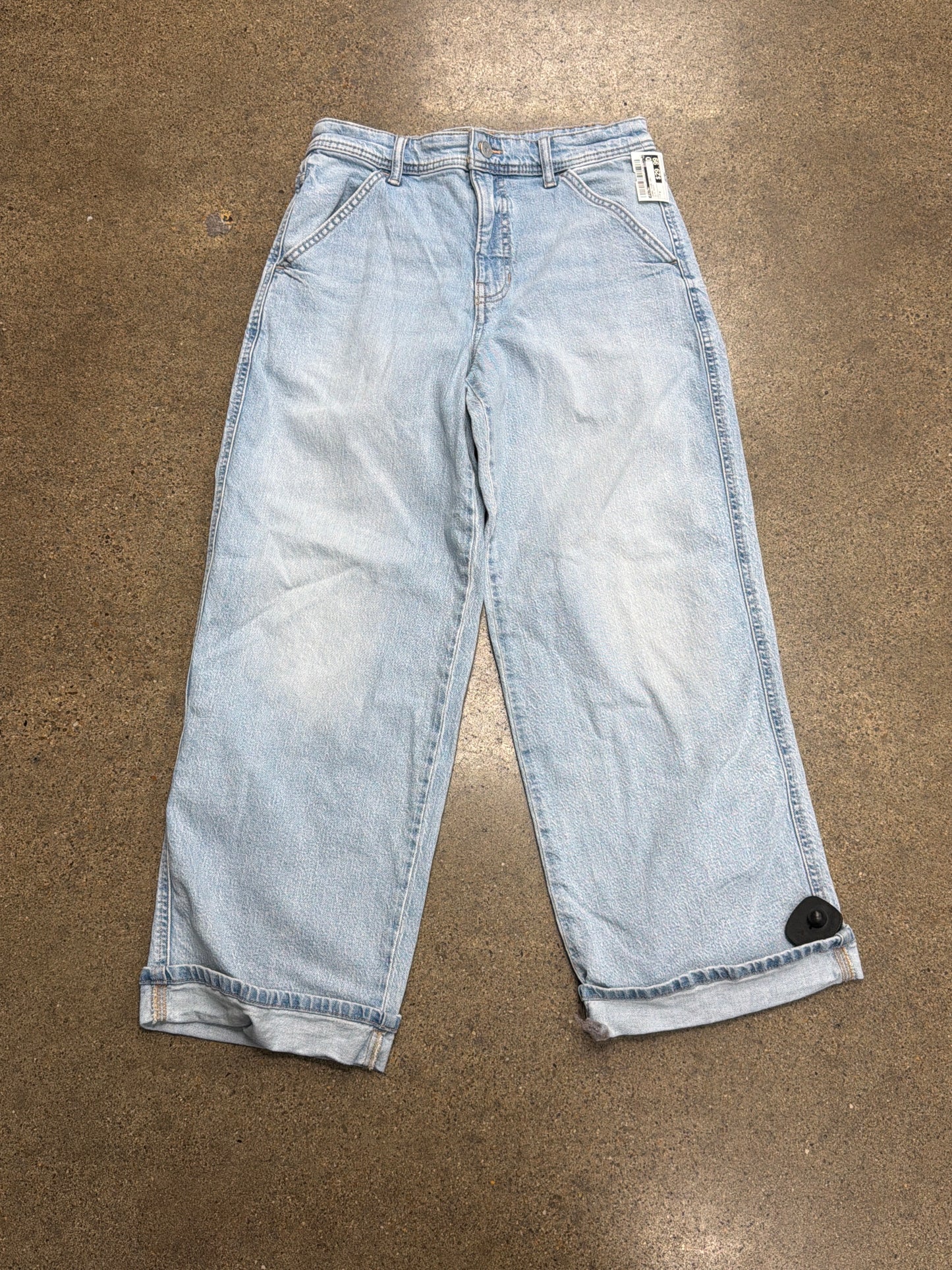 Jeans Wide Leg By Pilcro In Blue Denim, Size:4