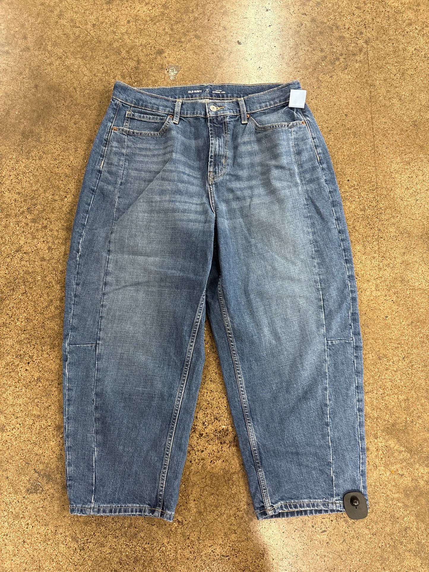 Jeans Wide Leg By Old Navy In Blue Denim, Size:14