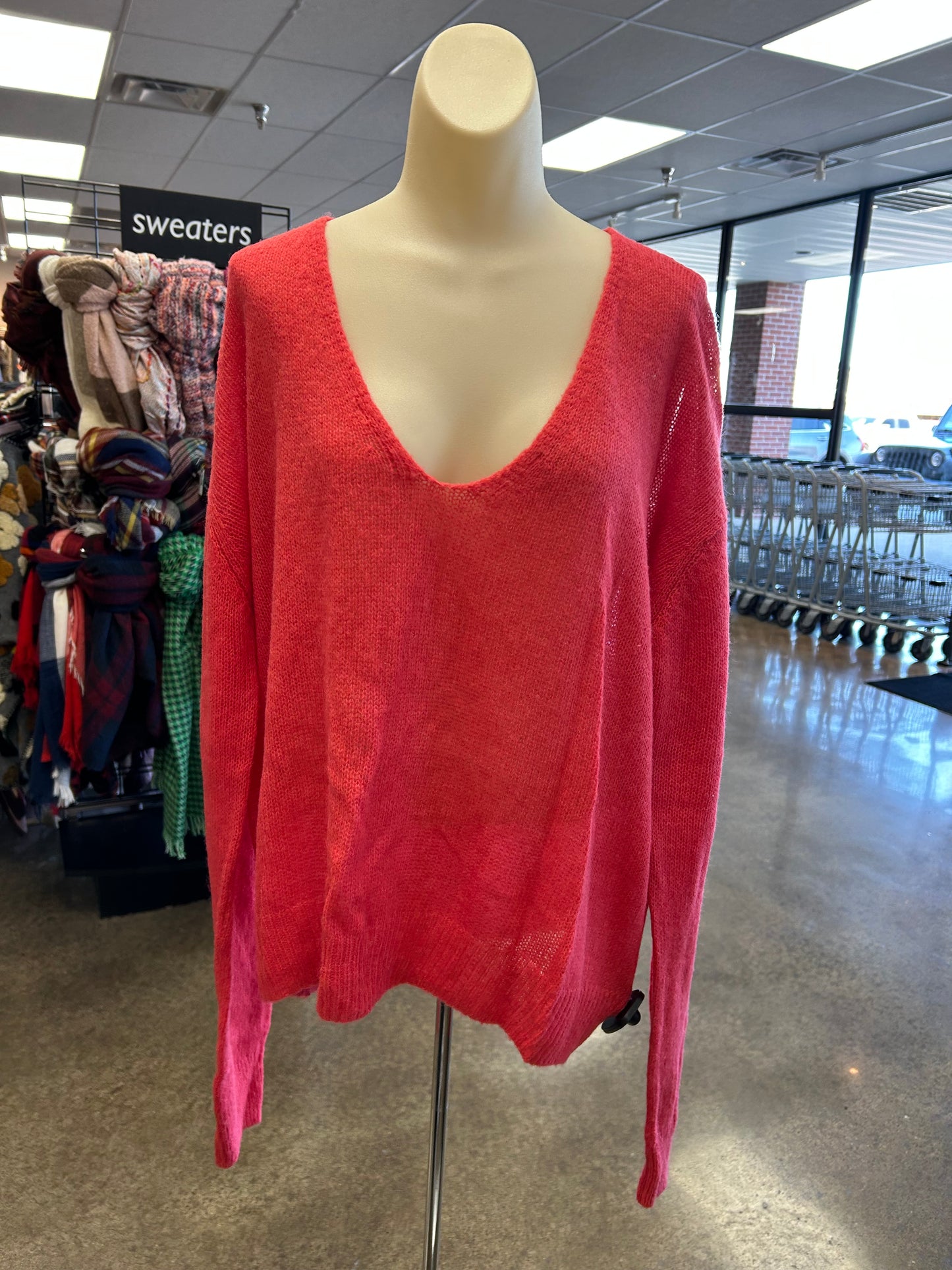 Sweater By Free People In Red, Size:S