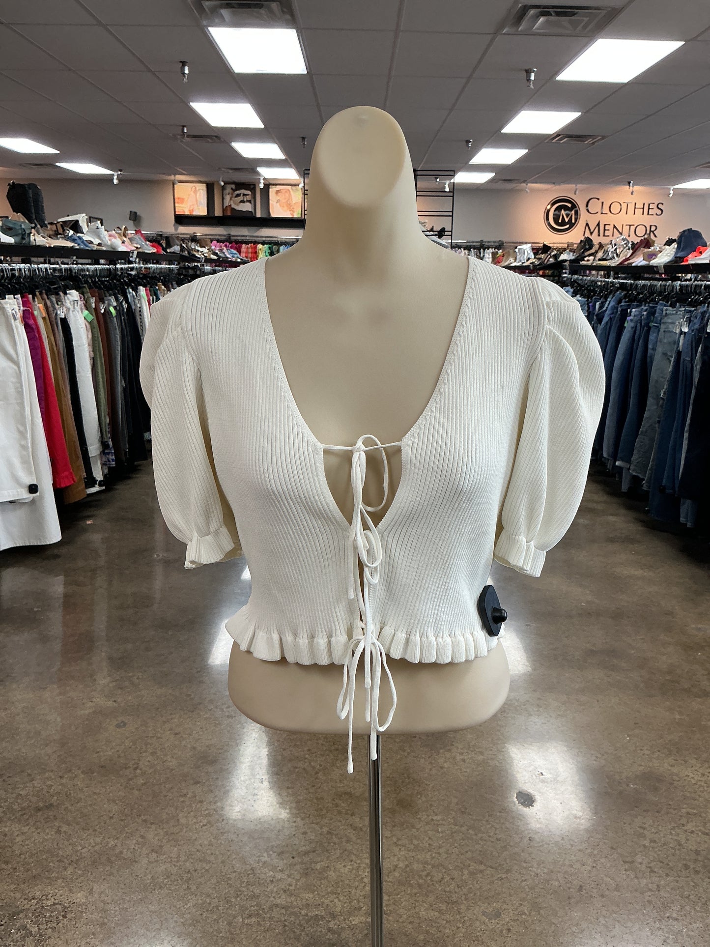 Top Ss By Endless Rose In White, Size:S