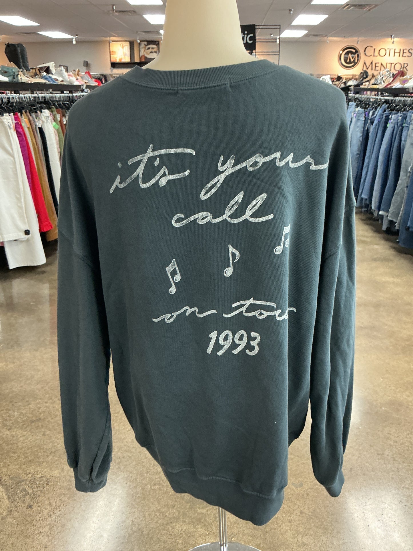 Sweatshirt Crewneck By Daydreamer In Grey, Size:M