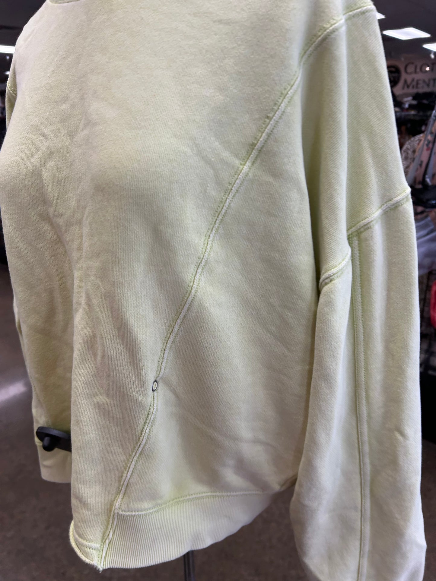 Athletic Sweatshirt Crewneck By Free People In Green, Size:S