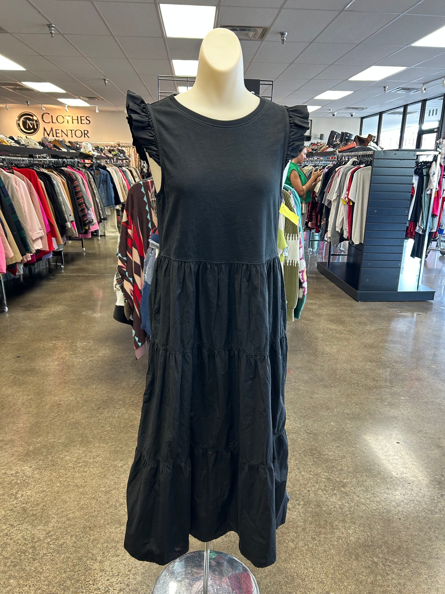 Dress Casual Maxi By Nation In Black, Size:S