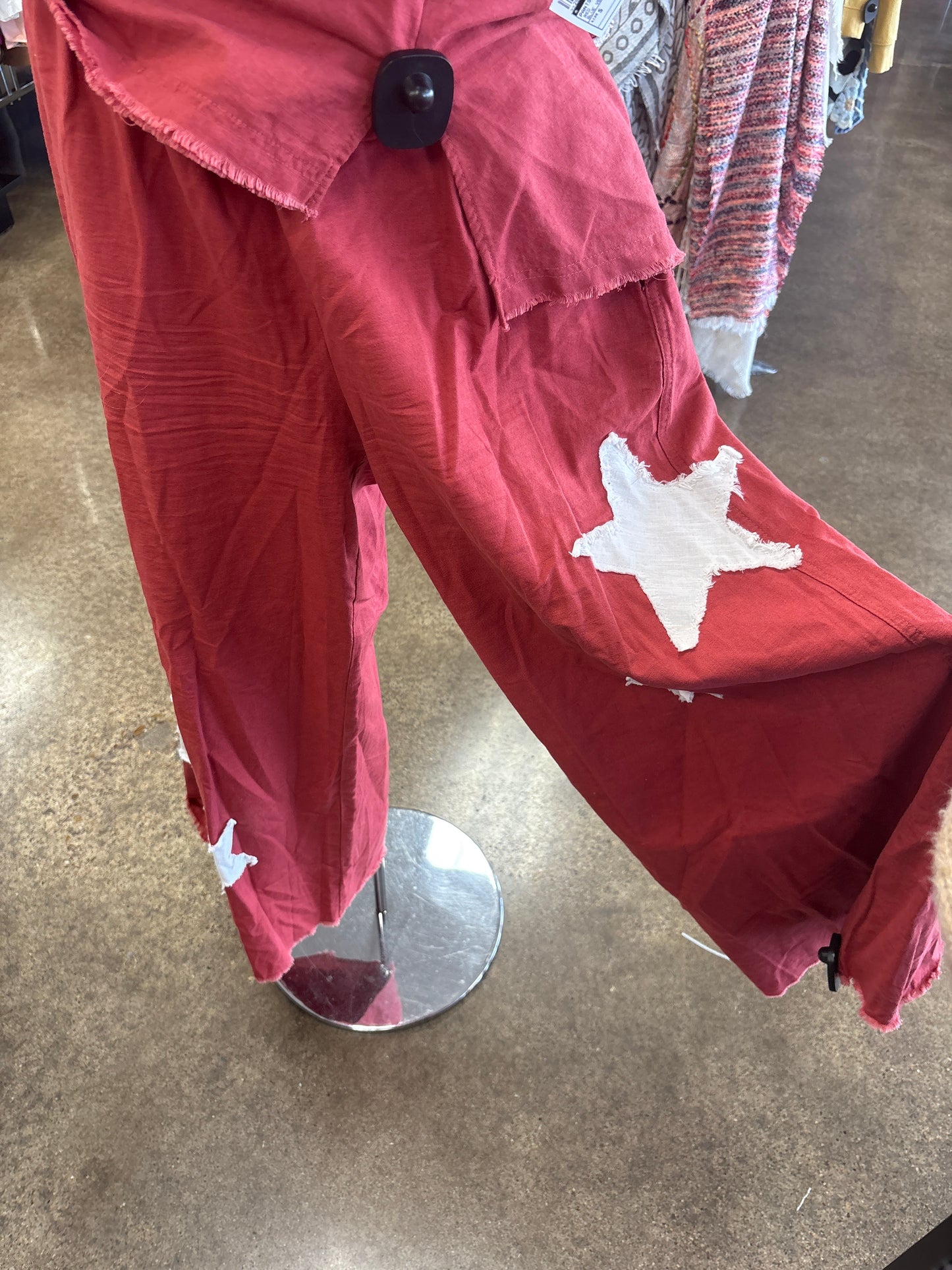 Pants Set 2Pc By Clothes Mentor In Red, Size:S